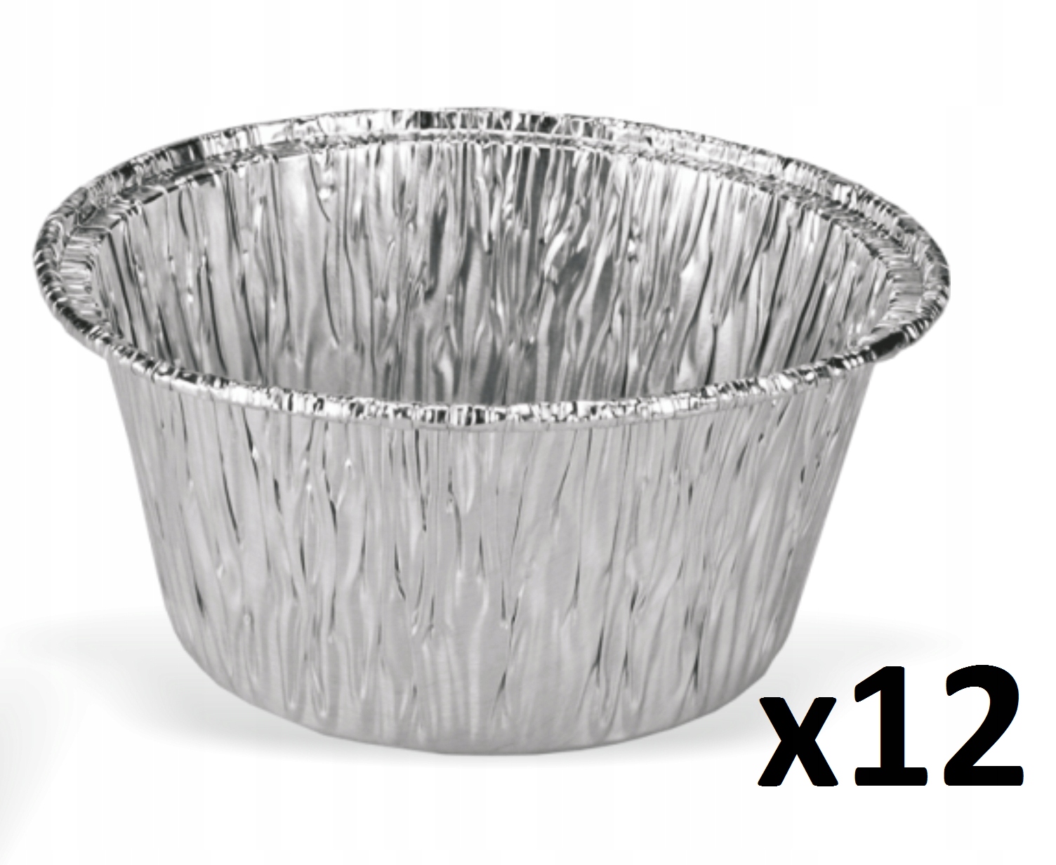 Foremki aluminiowe na muffinki Ravi 12 szt.