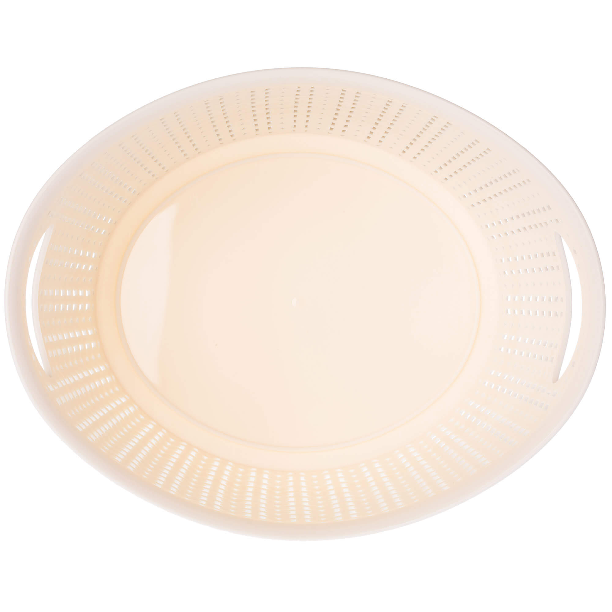 Koszyk plastikowy owalny Malm 3.3L, kremowy
