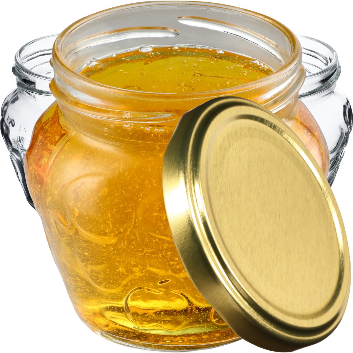 Słoiki Kemi 200ml 10szt 66mm + wieczka złote