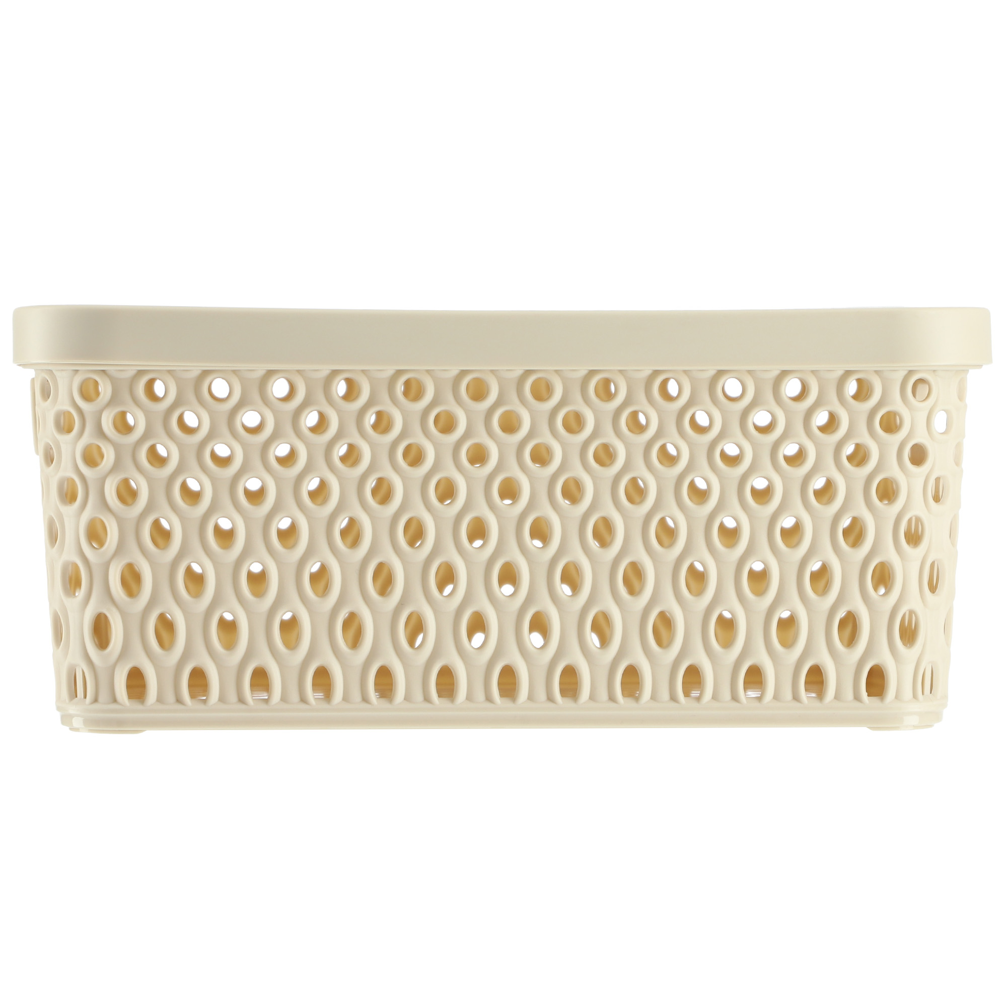 Koszyk z pokrywą do przechowywania Pau 4,5L beżowy