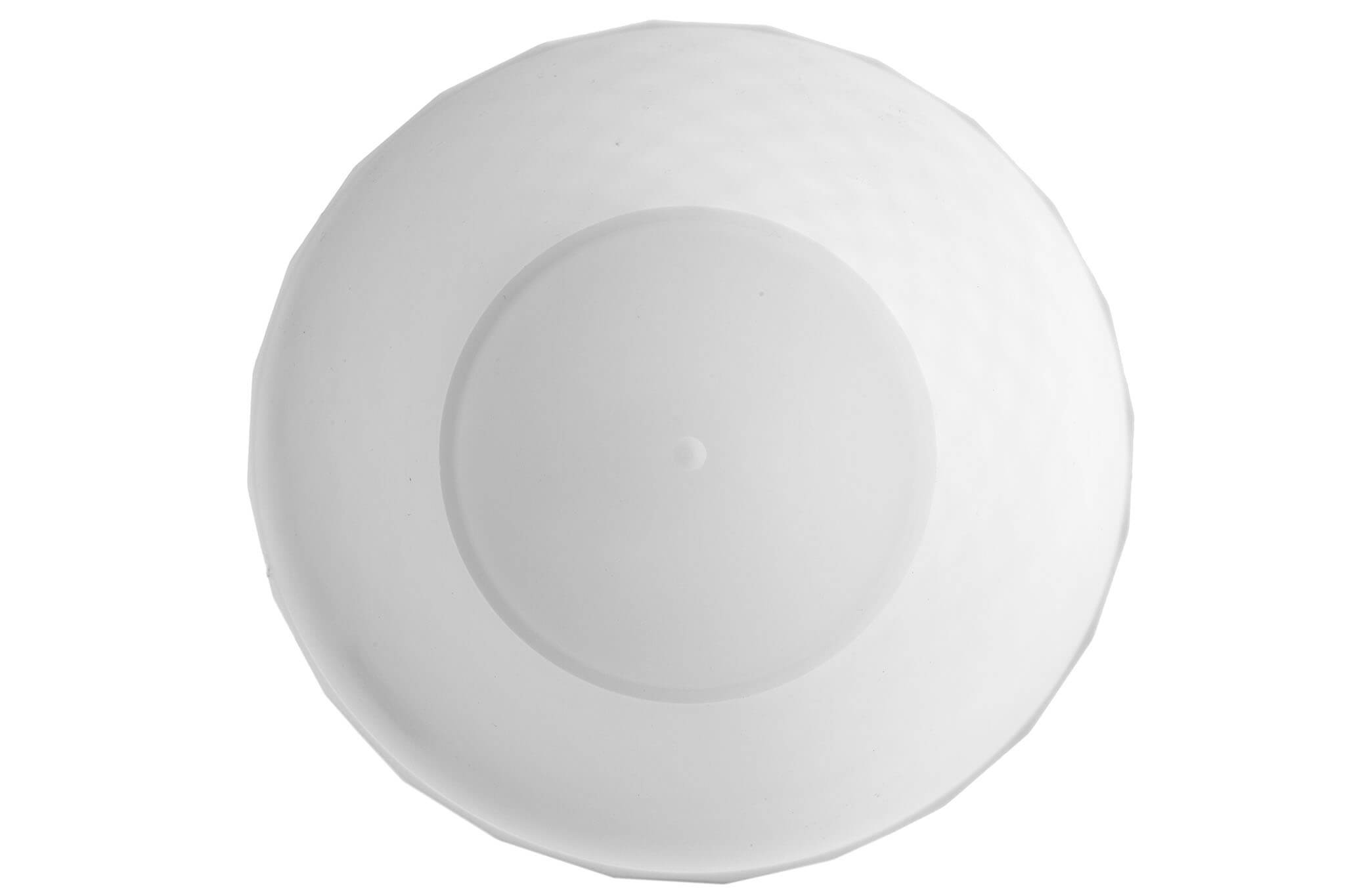 Doniczka na kwiaty z podstawką 18 cm, biała