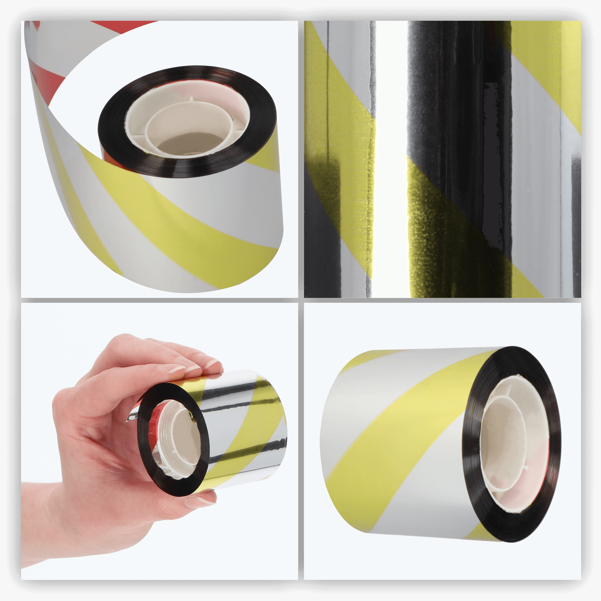 Taśma odblaskowa na ptaki 4,8 cm x 50 m, żołta