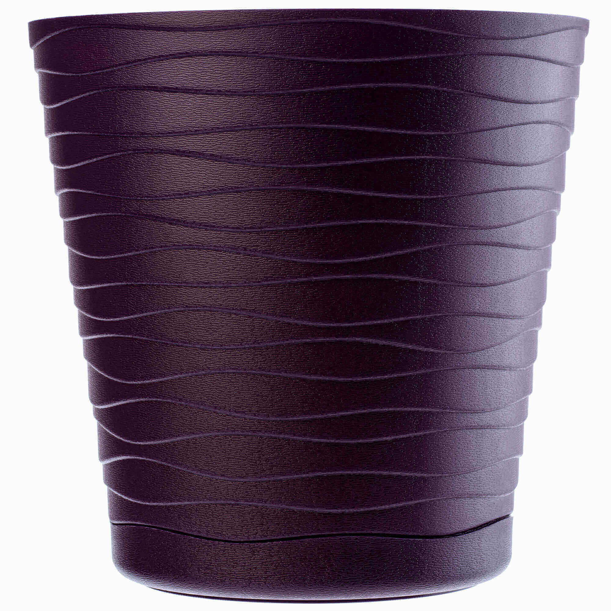 Doniczka z podstawką Greve 30 cm, śliwkowa