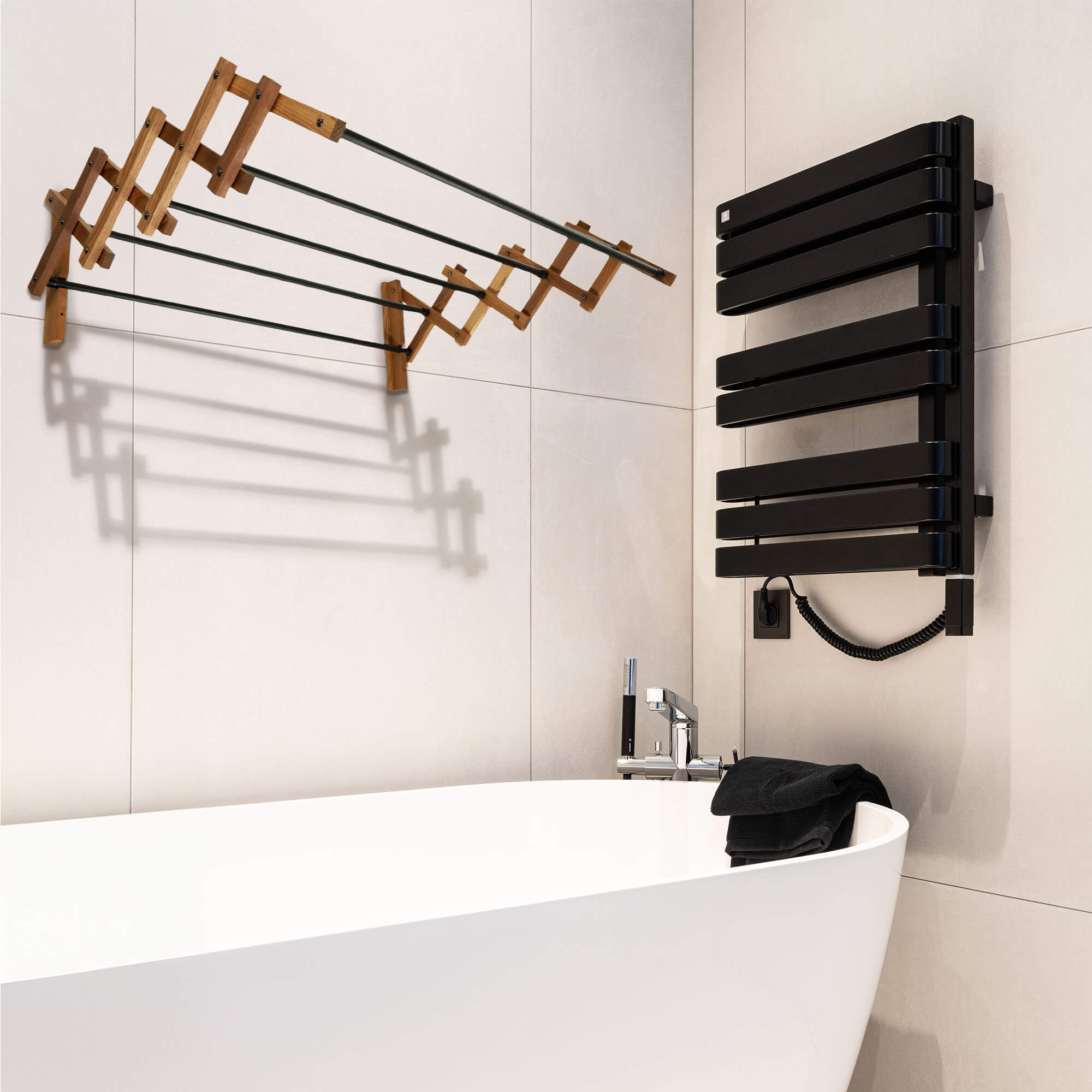 Suszarka na pranie harmonijkowa Ferrara 80 cm do sam. montażu