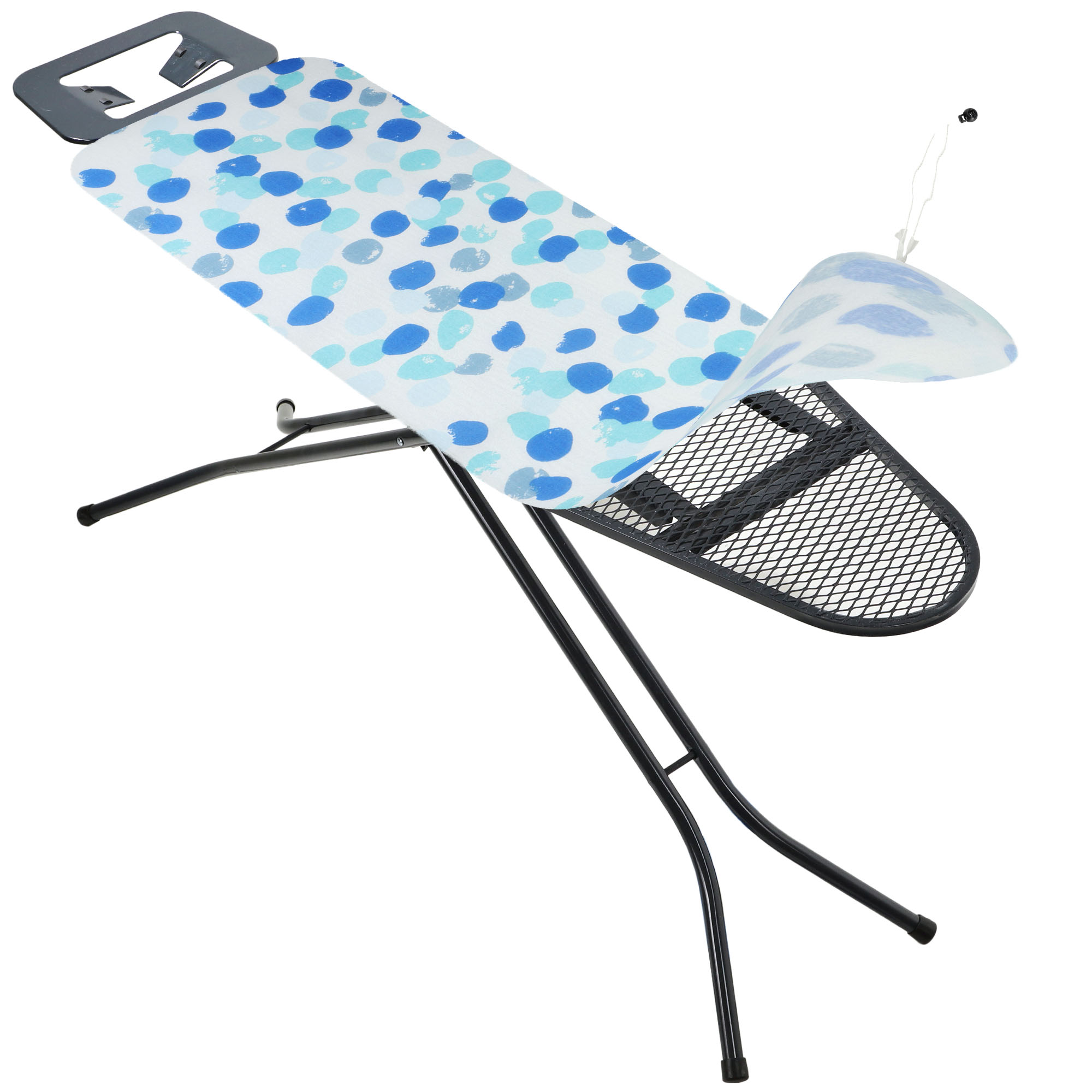 Pokrowiec na deskę do prasowania Tomar 123 x 45 cm niebieskie kropki