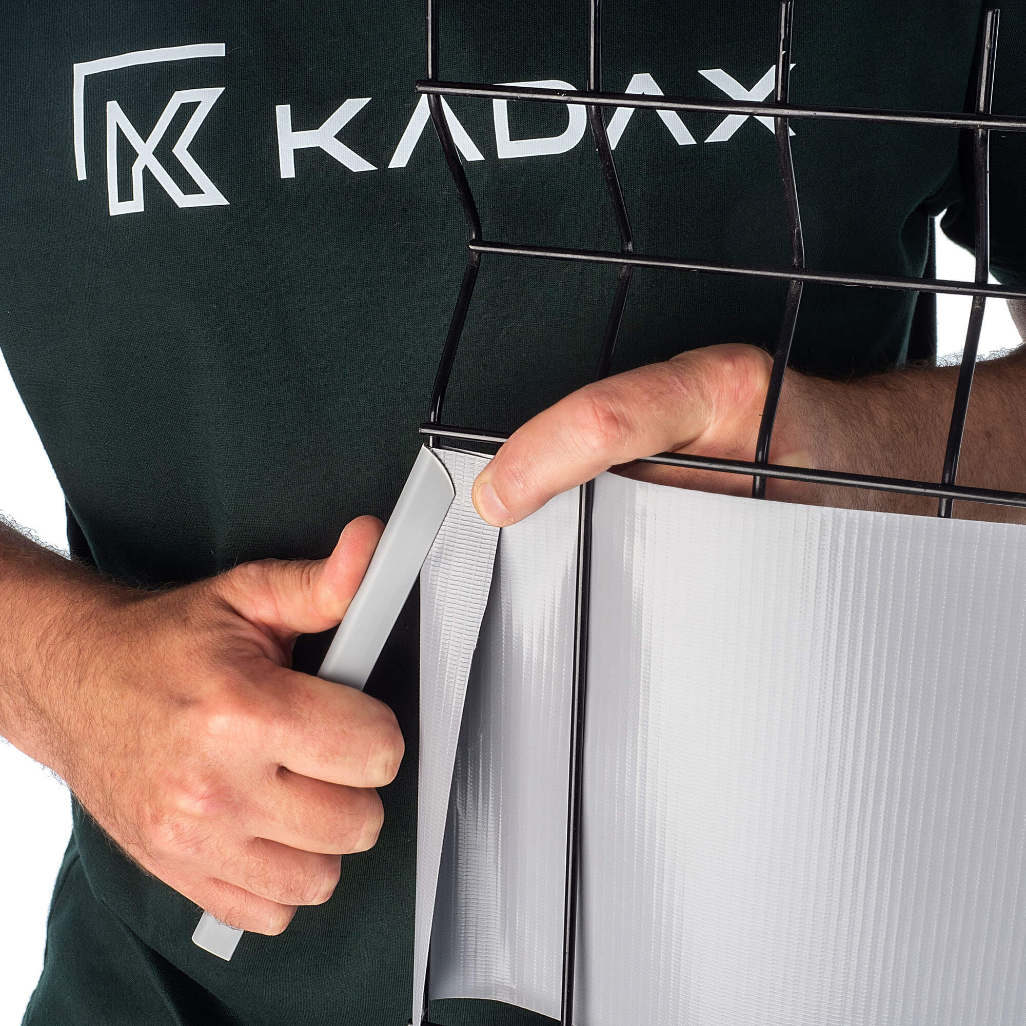 Taśma ogrodzeniowa Langon 19 cm x 35 m jasnoszara