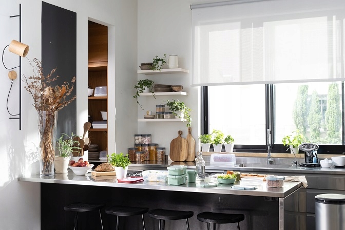 Pojemnik na żywość okrągły 1L Curver Smart Eco, zielony