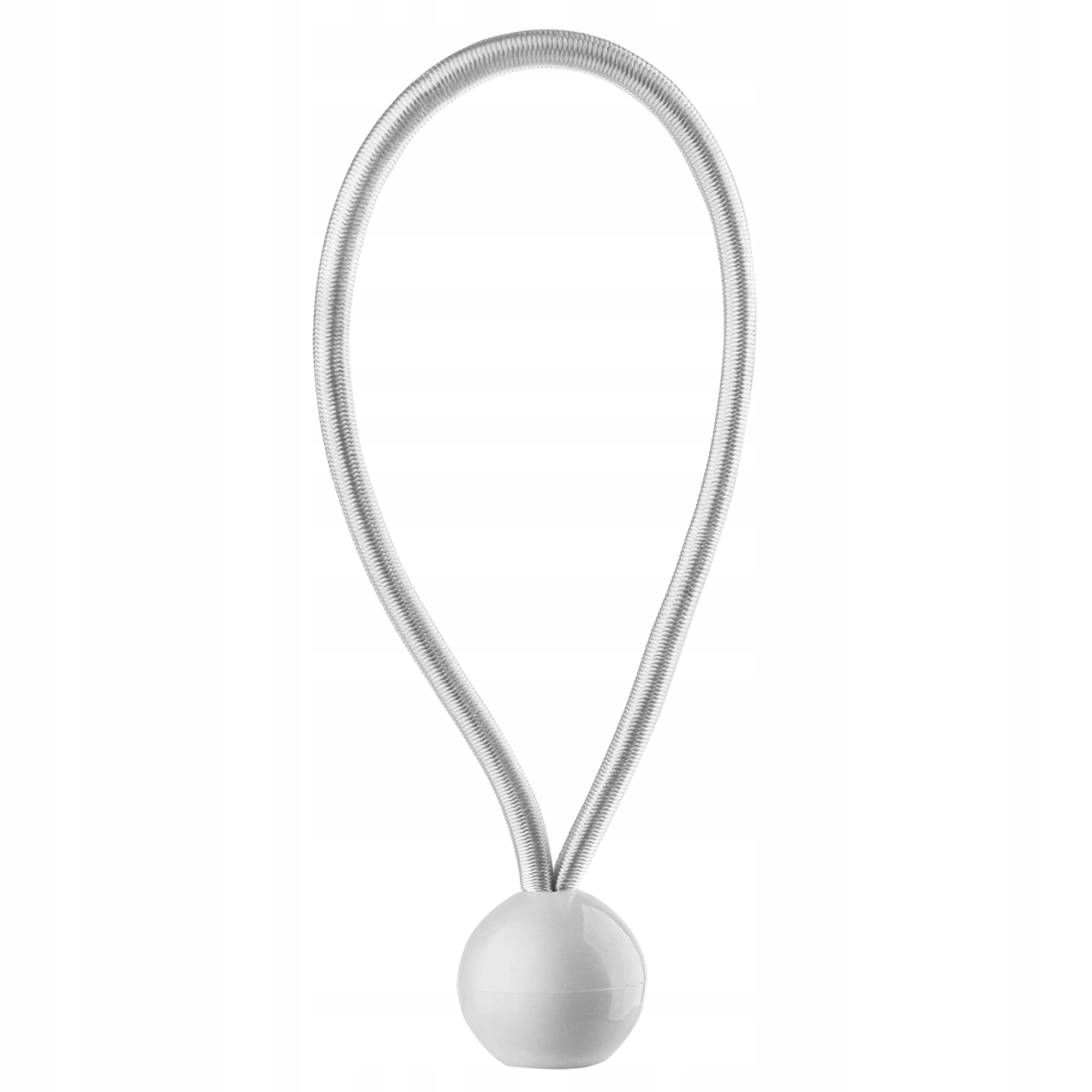 Gumy z kulką do mocowania plandek białe, 25 szt.