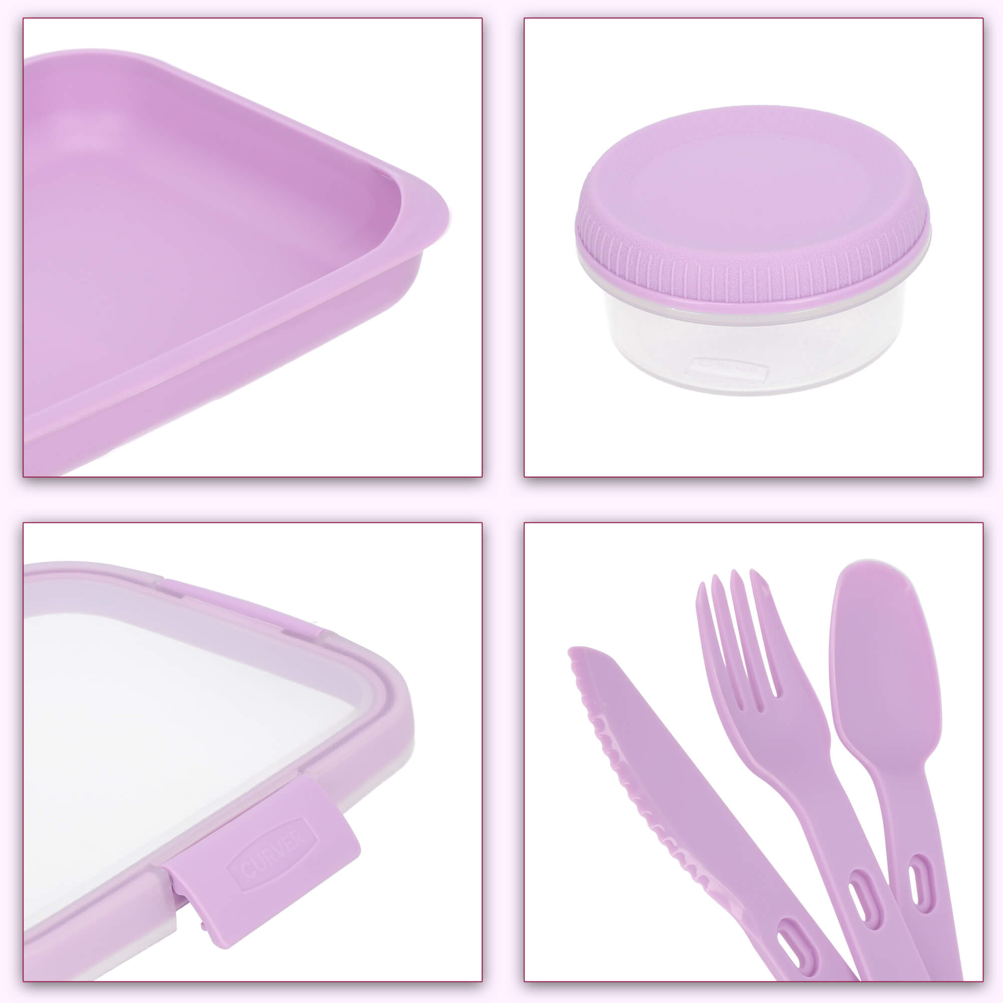 Pojemnik 1,2L Curver Go To Lunch, fioletowy