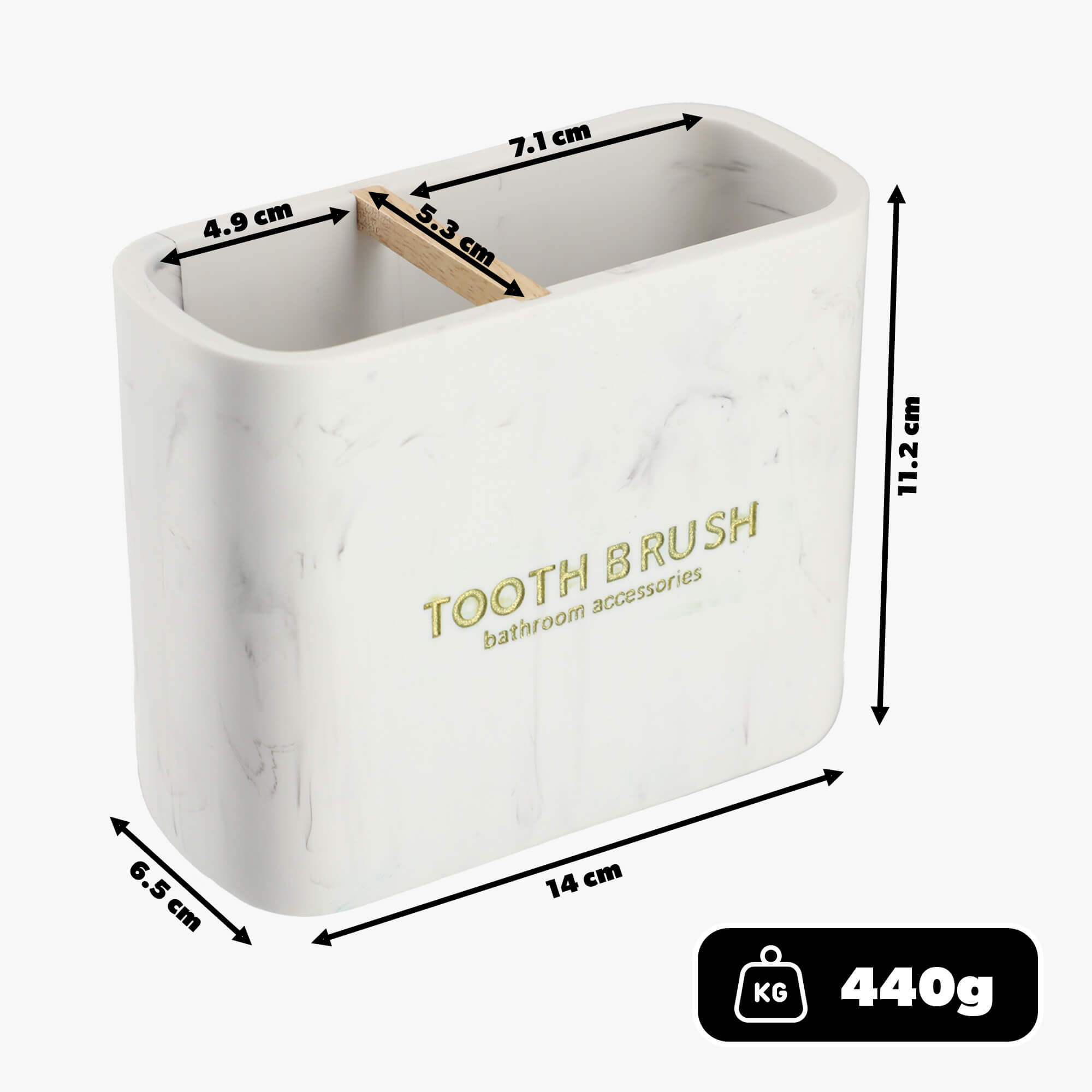 Kubek łazienkowy Colmar, biały