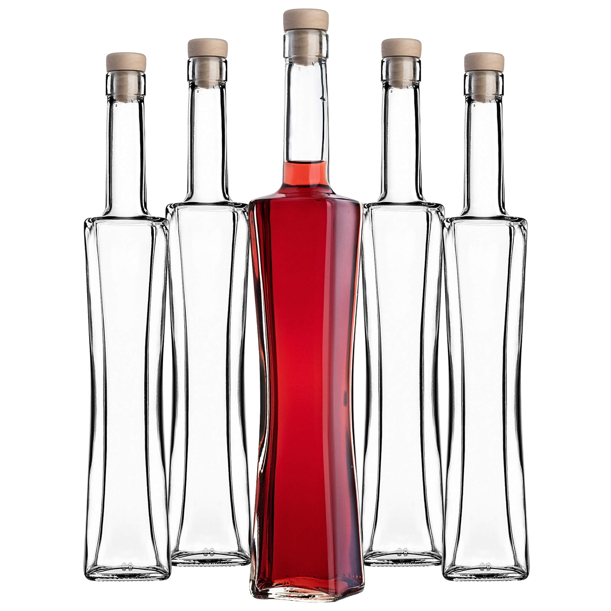 Butelka Quadra 500ml z korkiem syntetycznym 50 szt.