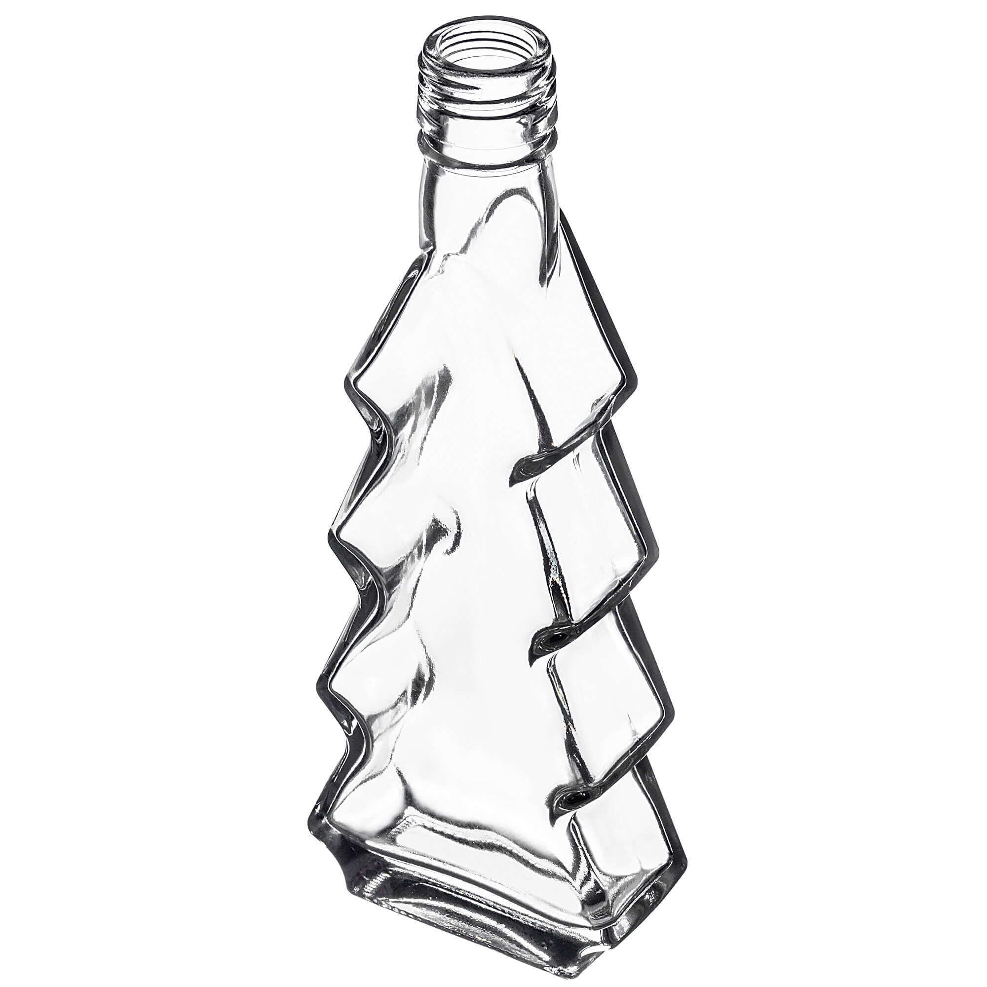 Szklana butelka choinka Enna 200ml z białą zakrętką 1 szt.