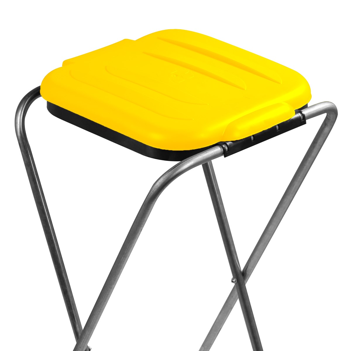 Stojak na worek do segregacji śmieci Bakel pojedynczy żółty