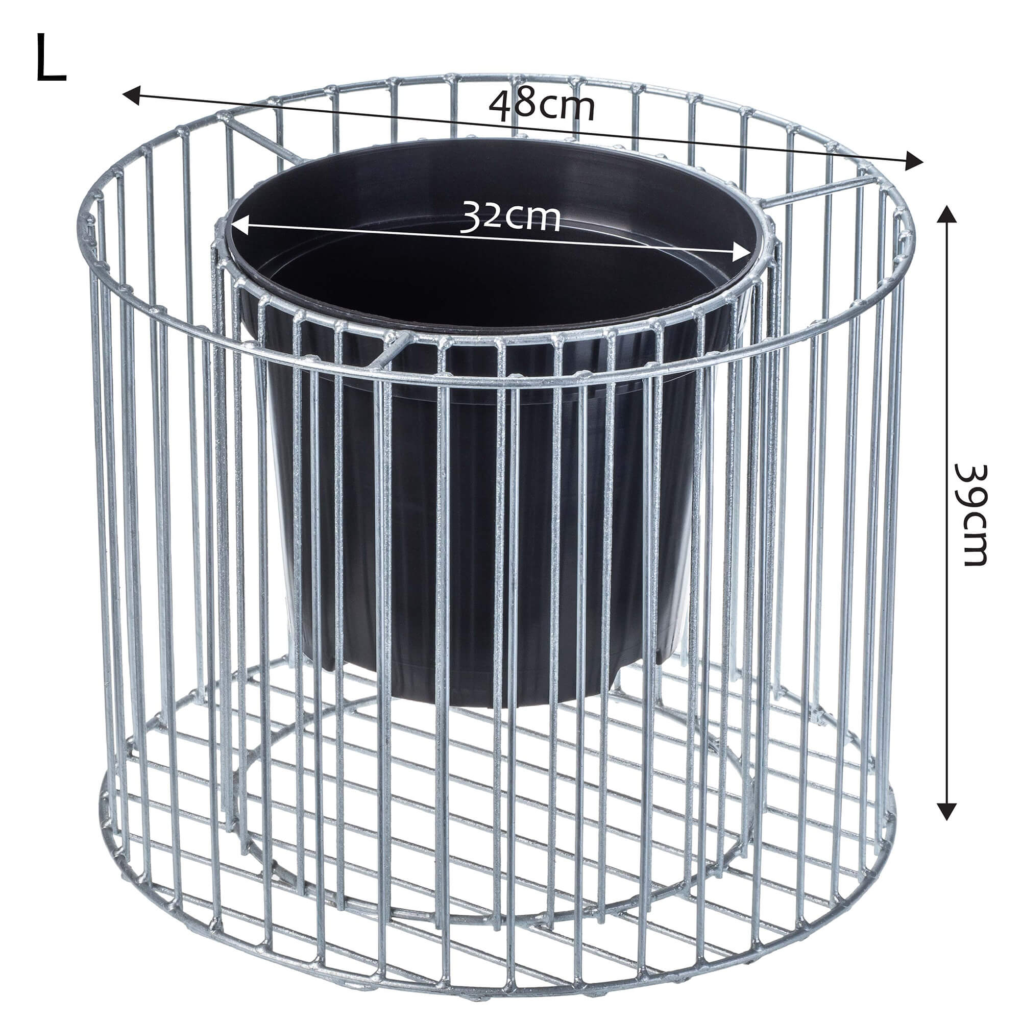 Donica gabionowa 48 x 39 cm