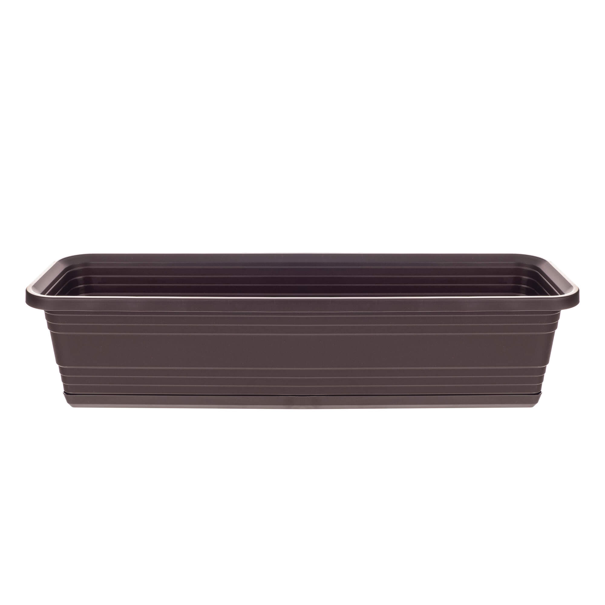 Skrzynka balkonowa z podstawką Paulin 60cm mokka