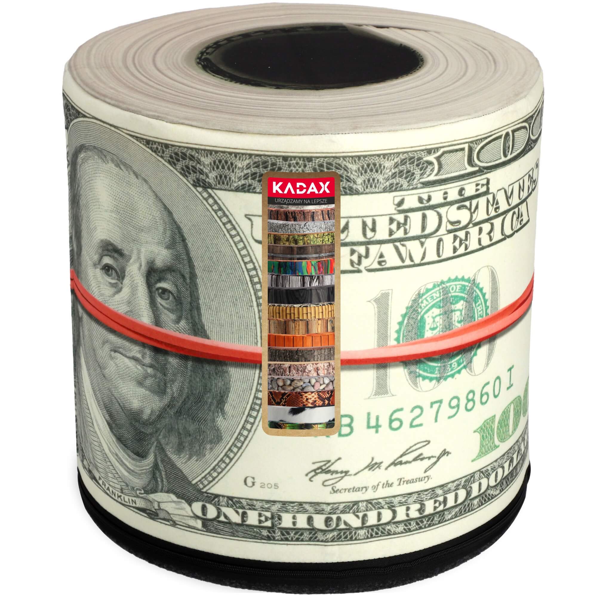 Pufa dekoracyjna Fasano „Dollars" 41 x 40 cm