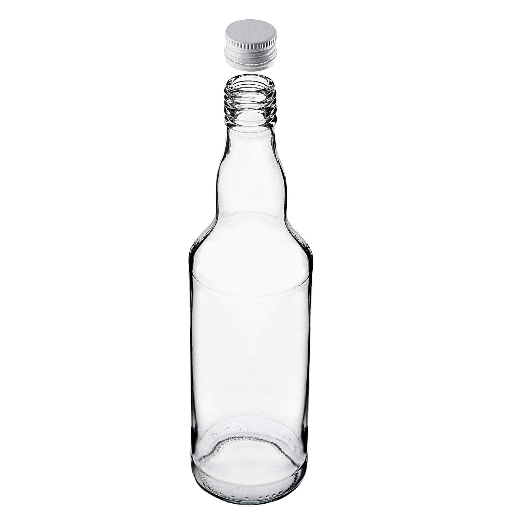 Szklana butelka Monopol 500ml z białą zakrętką 10 szt.