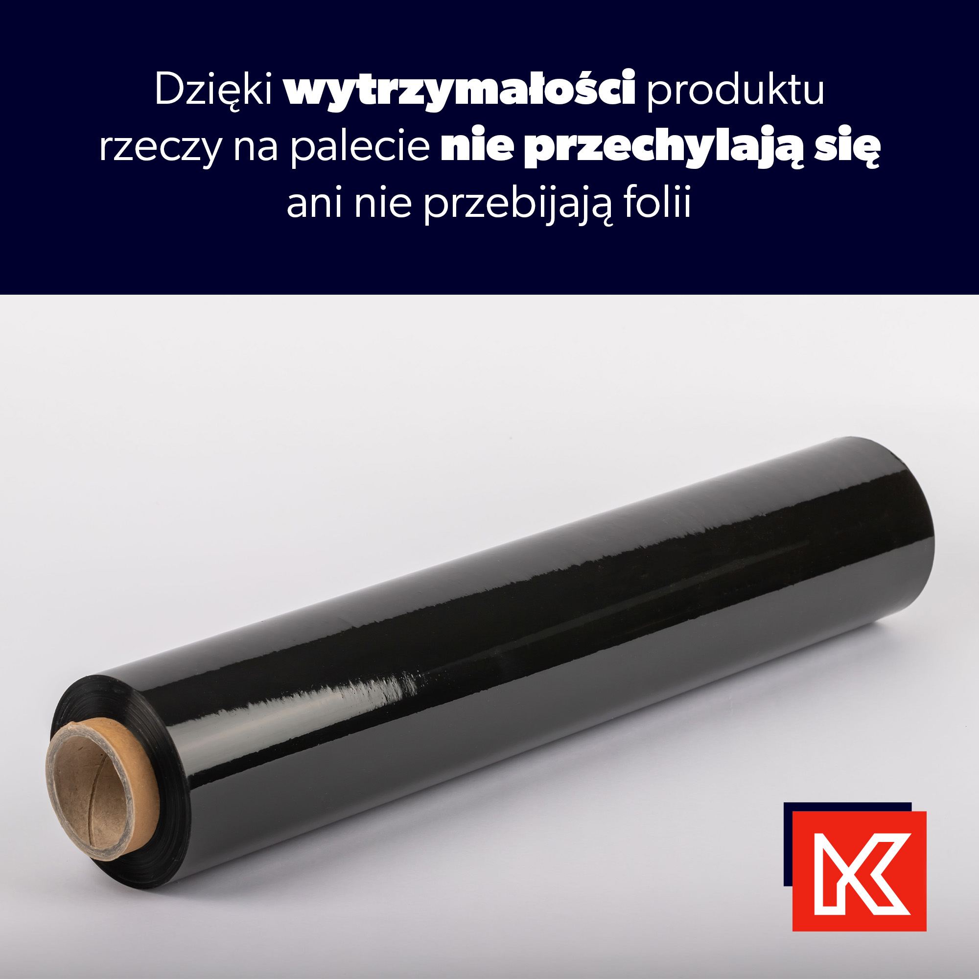 Folia stretch czarna Chas 6 szt 300m