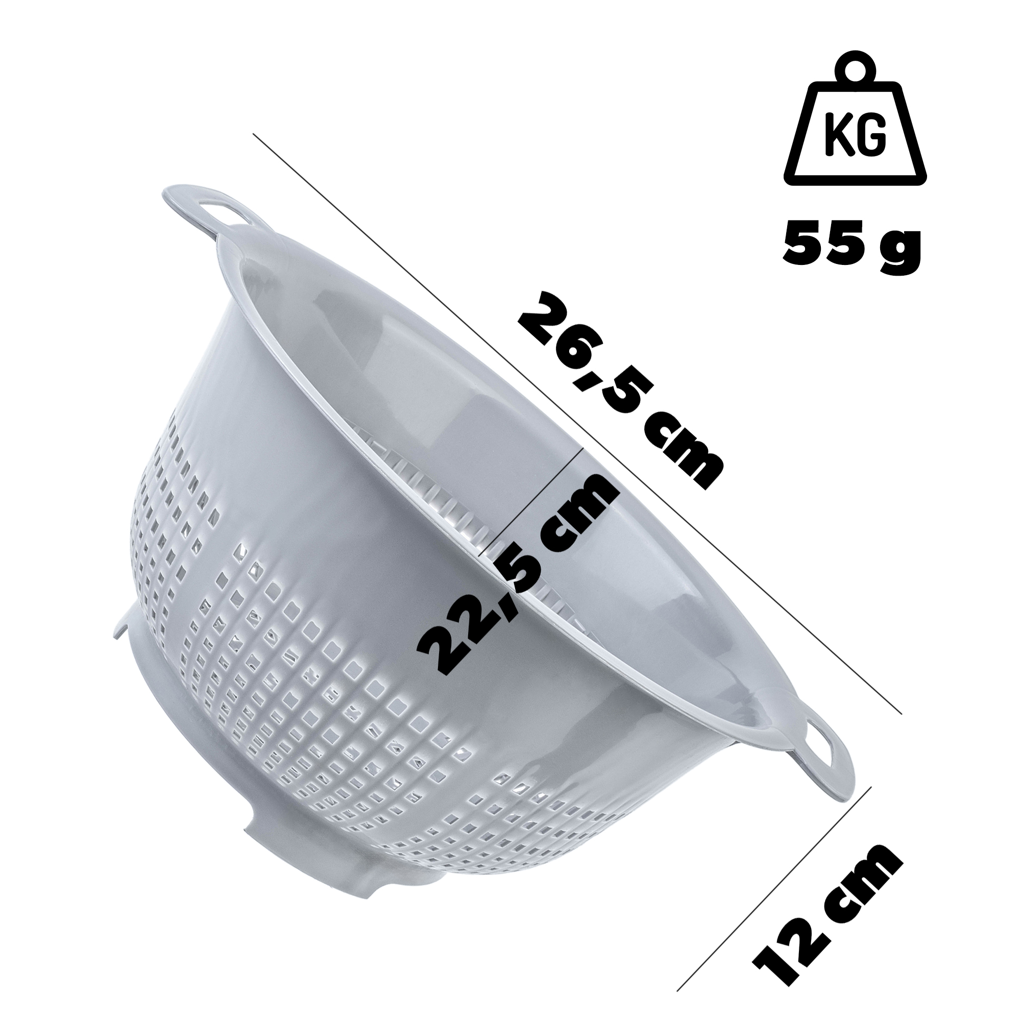 Cedzak okrągły Curver, szary