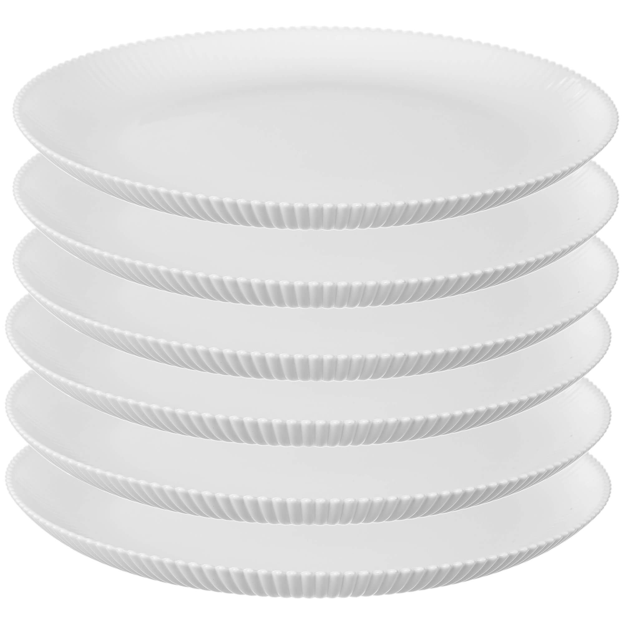 Talerz płytki Regno 26.5 cm biały 6 szt.