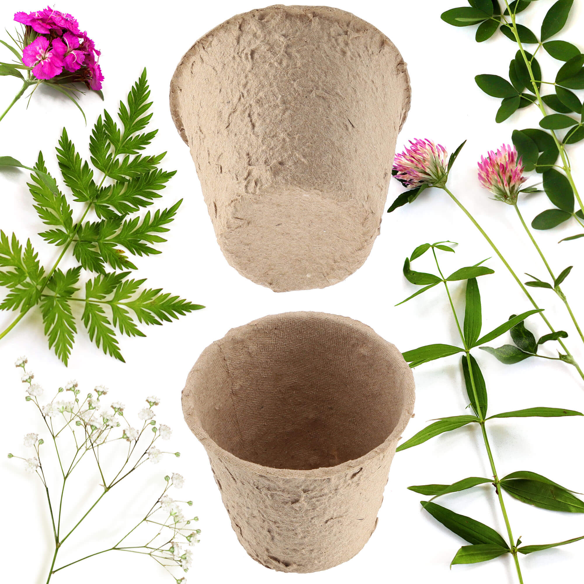 Doniczki torfowe Turgon, 6 cm 60 szt.