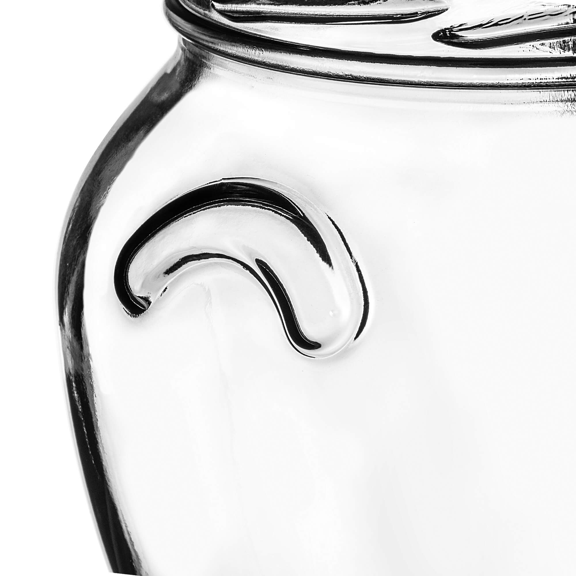 Słoiki na przetwory Sassa 580ml 8szt 82mm + wieczka "Kompozycja ogórków"