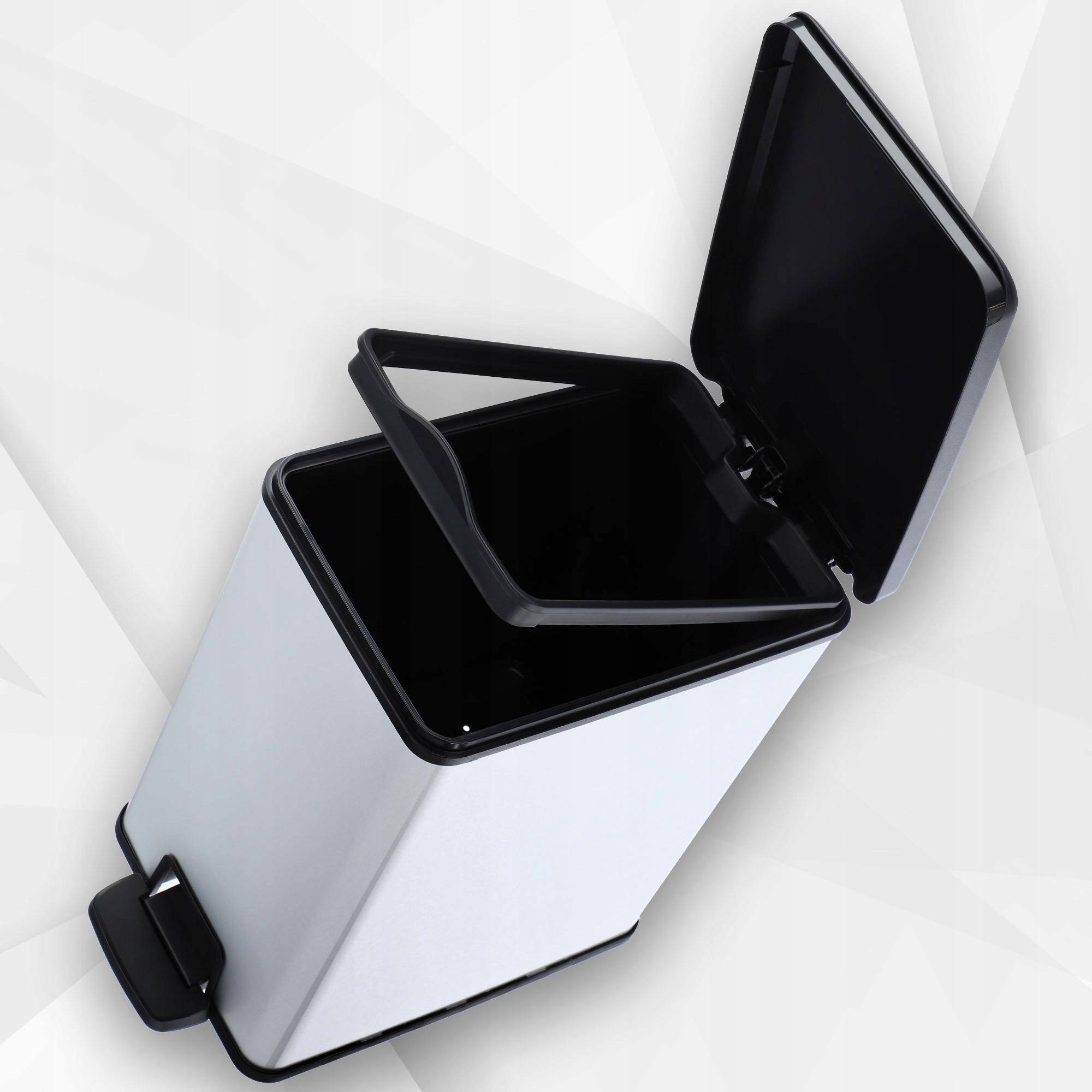 Kosz na śmieci Curver Slim Bin 25L, srebrny