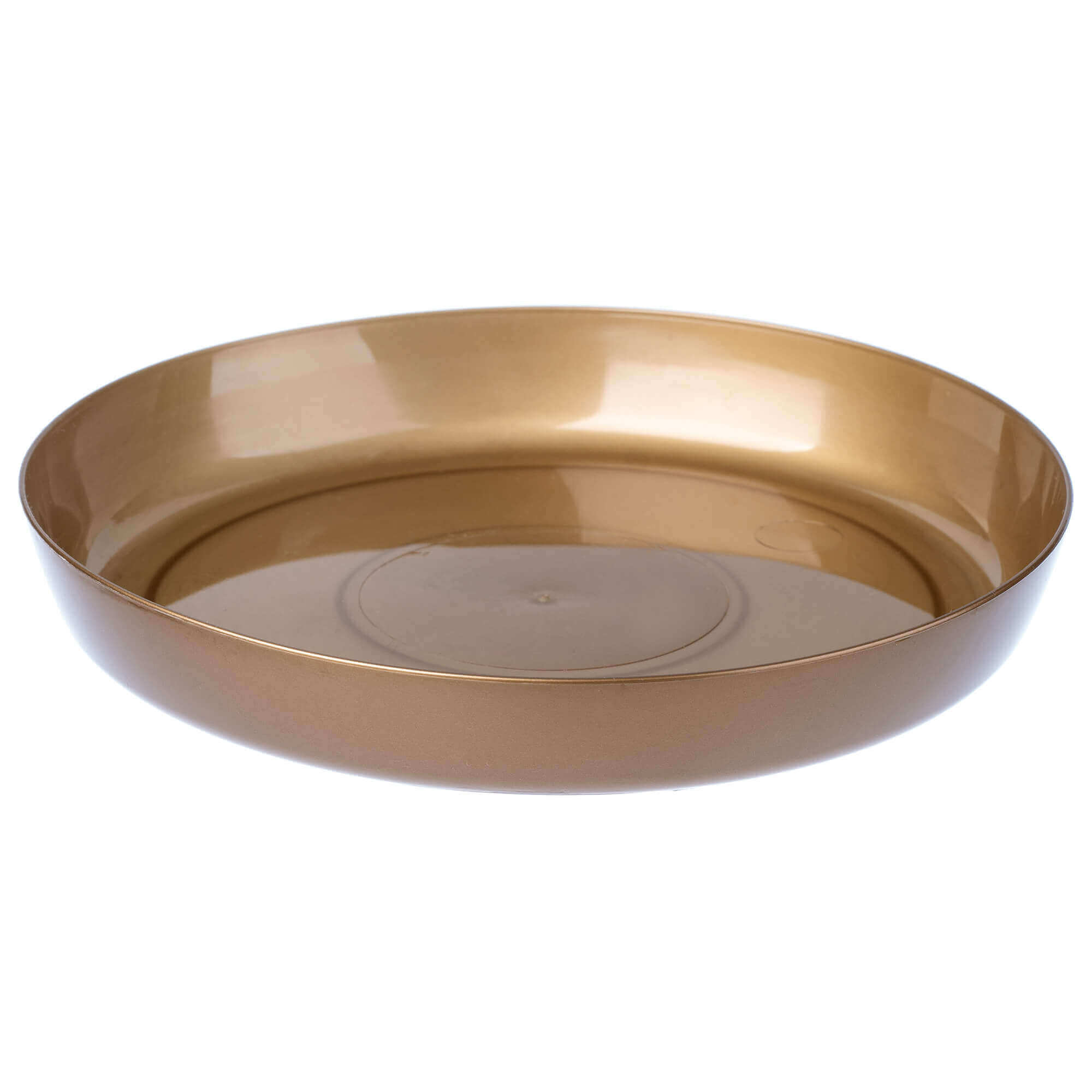 Doniczka na kwiaty z podstawką Amily 16 cm, złota