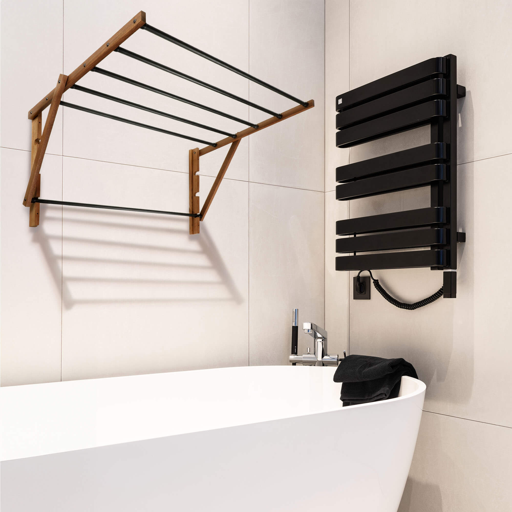 Suszarka ścienna na pranie Ferrara 53cm do sam. montażu