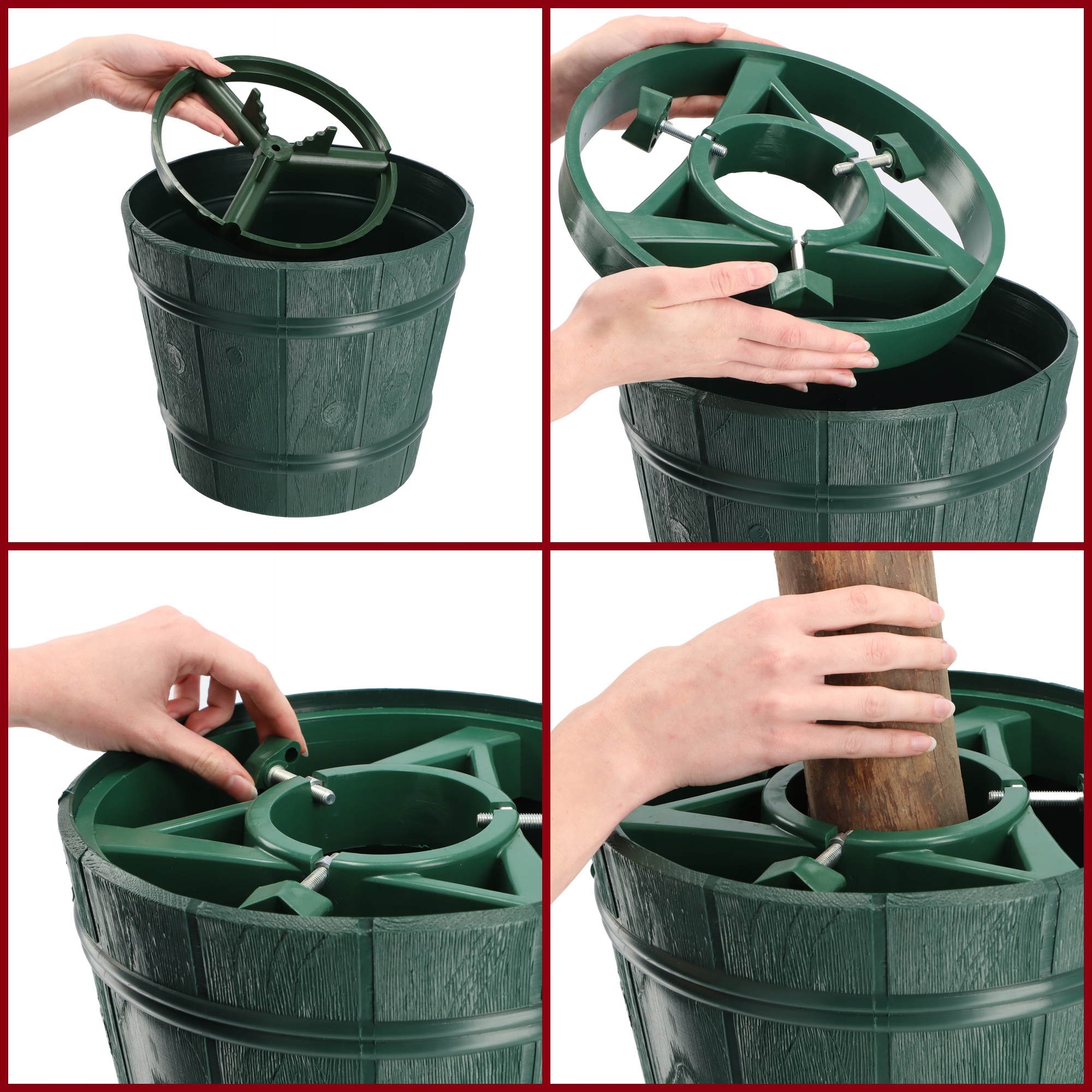Stojak na choinkę Taden 33cm zielony