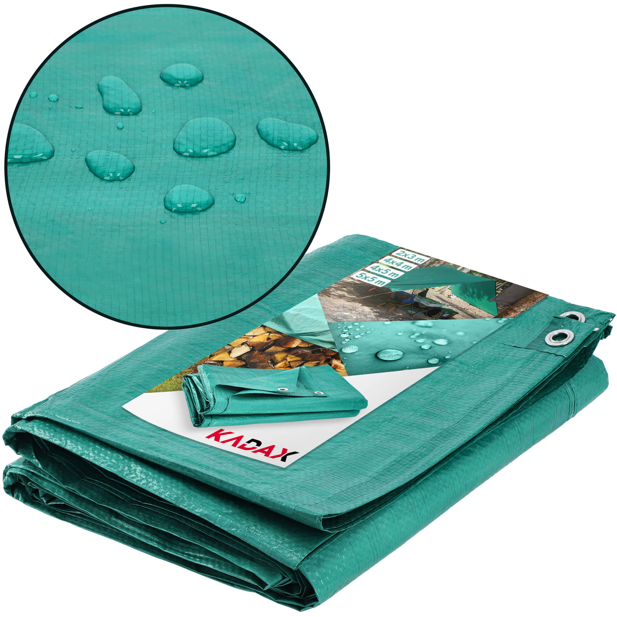 Plandeka ogrodowa Nole 2 x 3 m, zielona