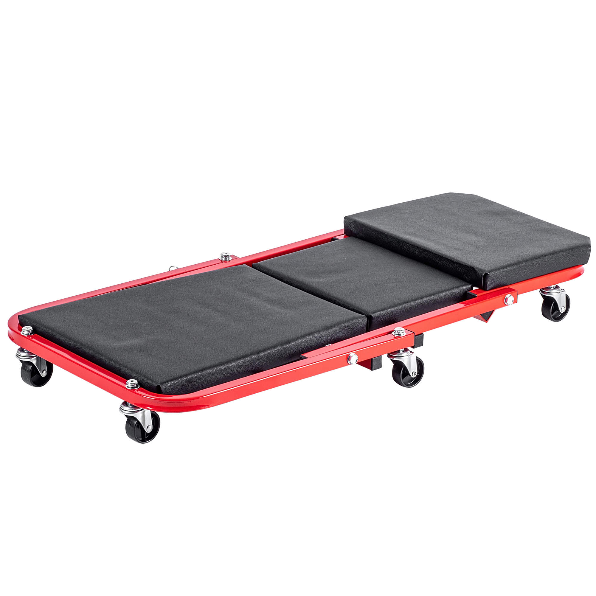 Składane siedzisko warsztatowe Auxon 91 x 42 cm czarno-czerwone