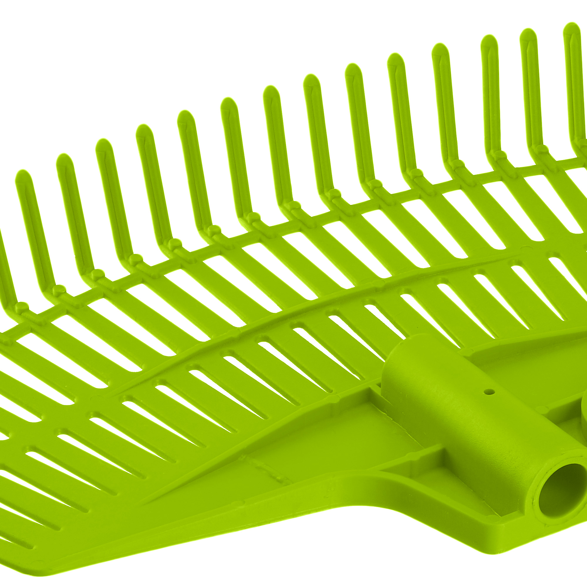 Grabie do liści Laxe 25 zębów zielone bez trzonka