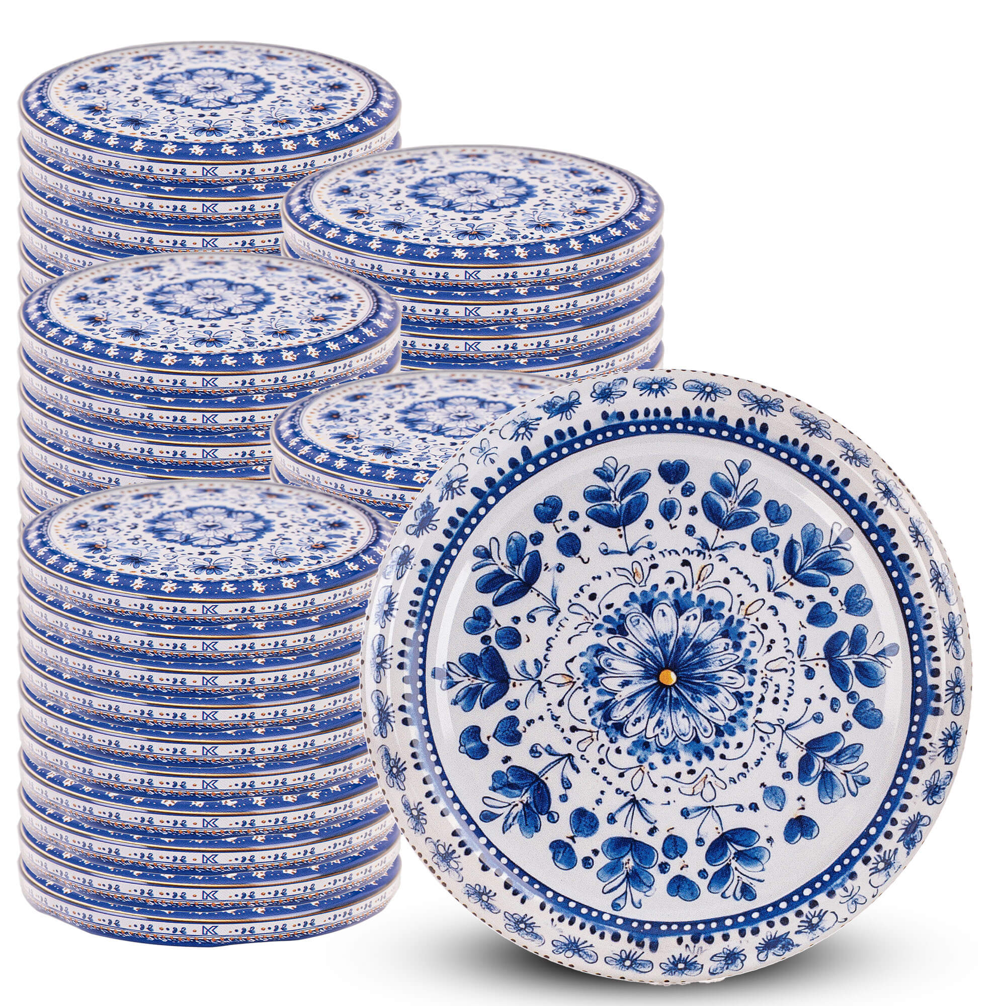 Metalowe wieczka do słoików Virbo 50szt fi 82mm "Bolesławiec"