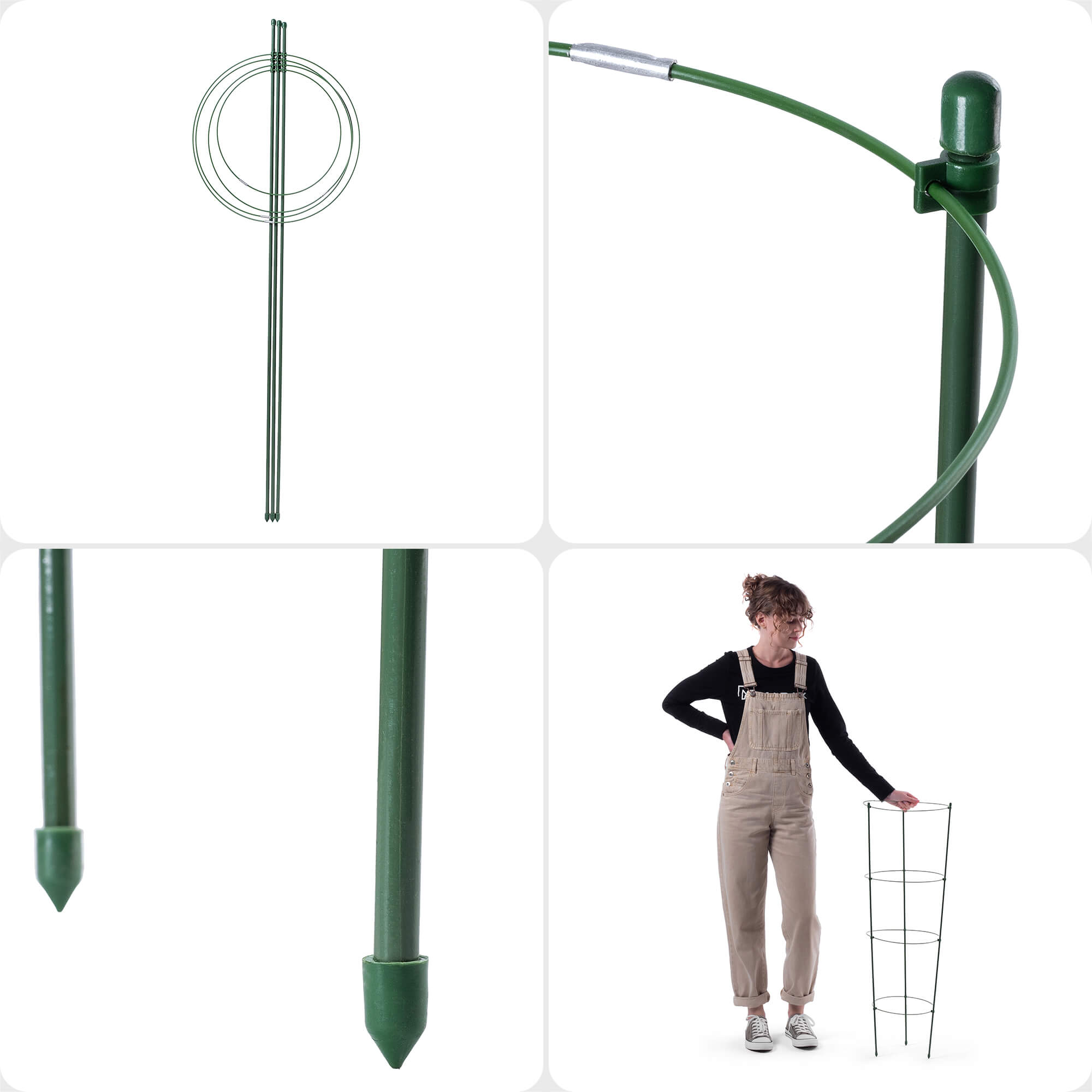 Podpora pierścieniowa do roślin Bodiel 90 cm 6 szt.