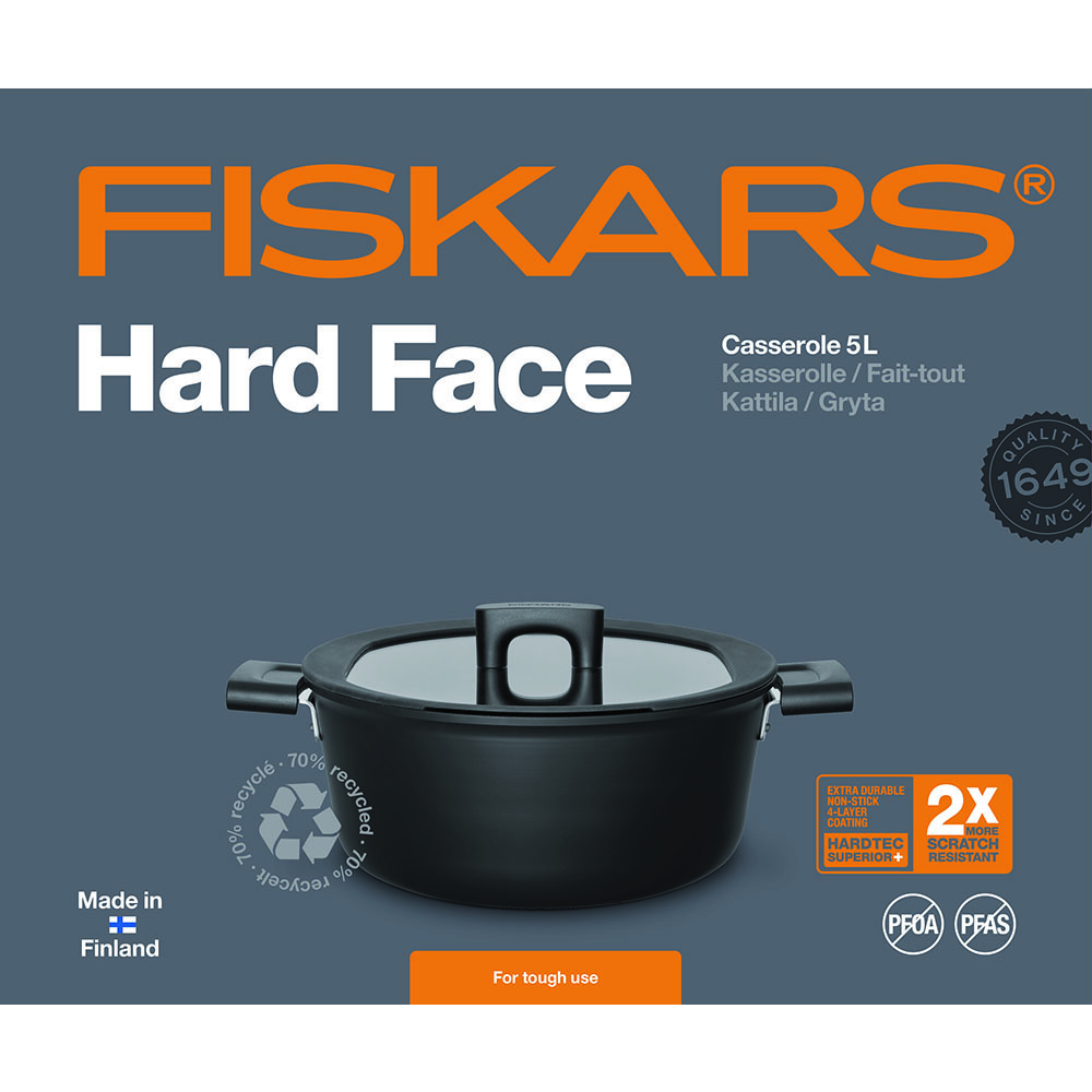 Fiskars 1052228 HF Garnek 5 l z pokrywką