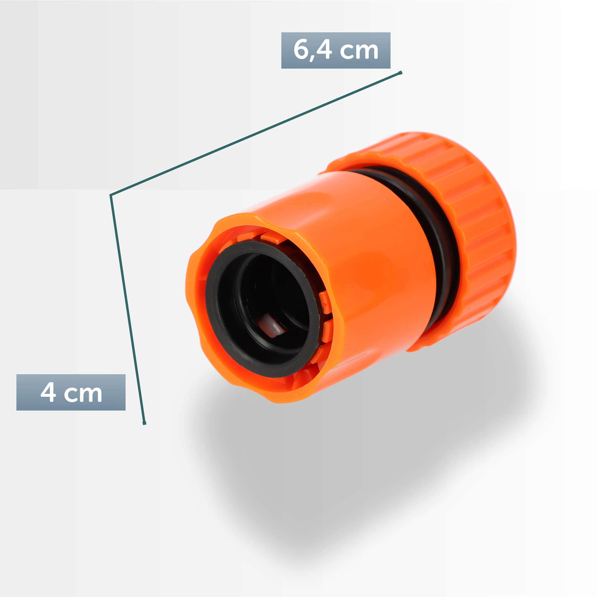Szybkozłączka do węża ogrodowego 3/4 cala, pomarańczowa