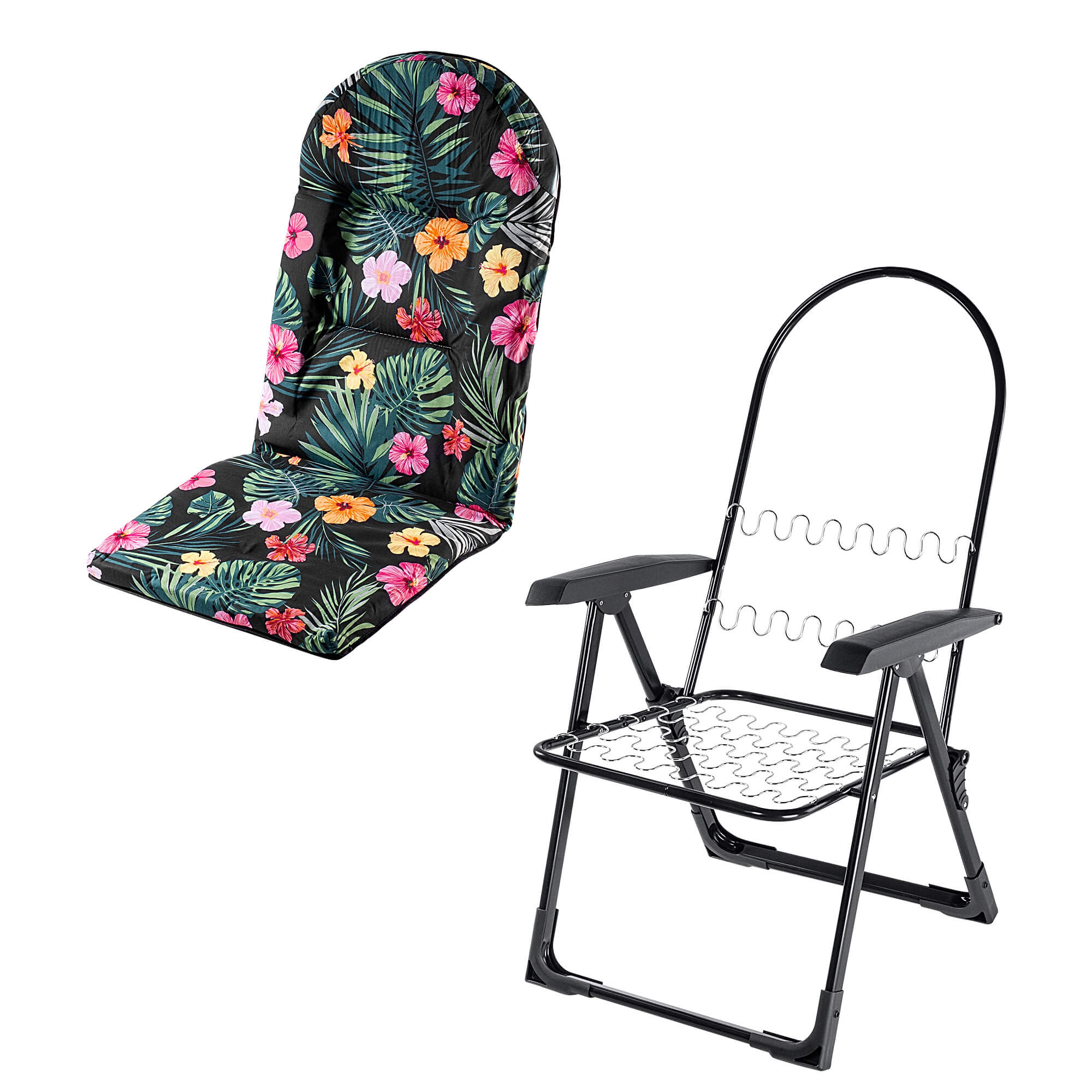 Leżak ogrodowy Soller 116 x 70 cm "Zielone kwiaty"