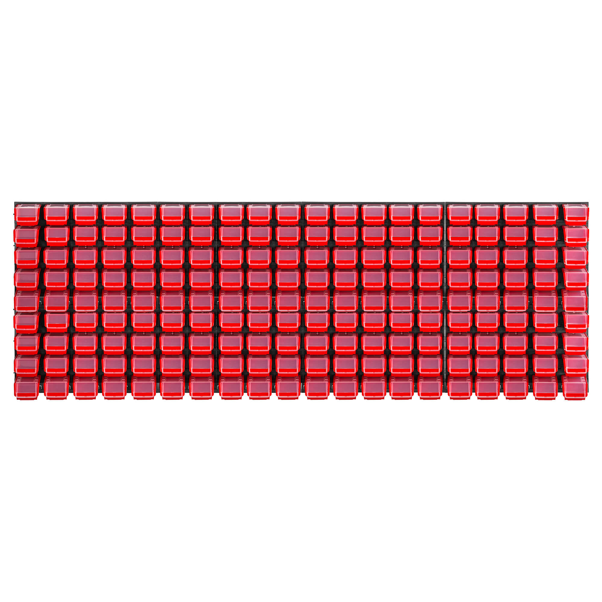 Tablica warsztatowa Lokke 180 elementów 232 x 78 cm, czerwona