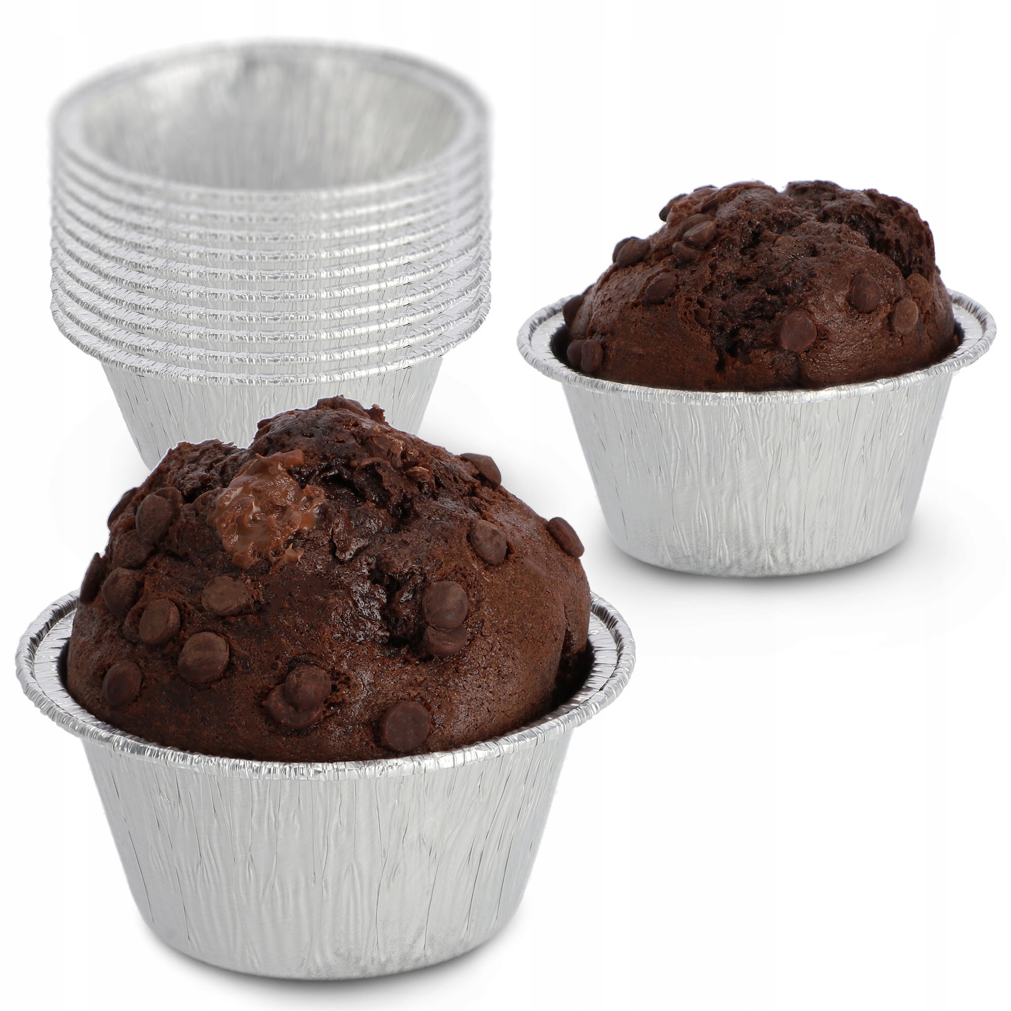 Foremki aluminiowe na muffinki Ravi 12 szt.