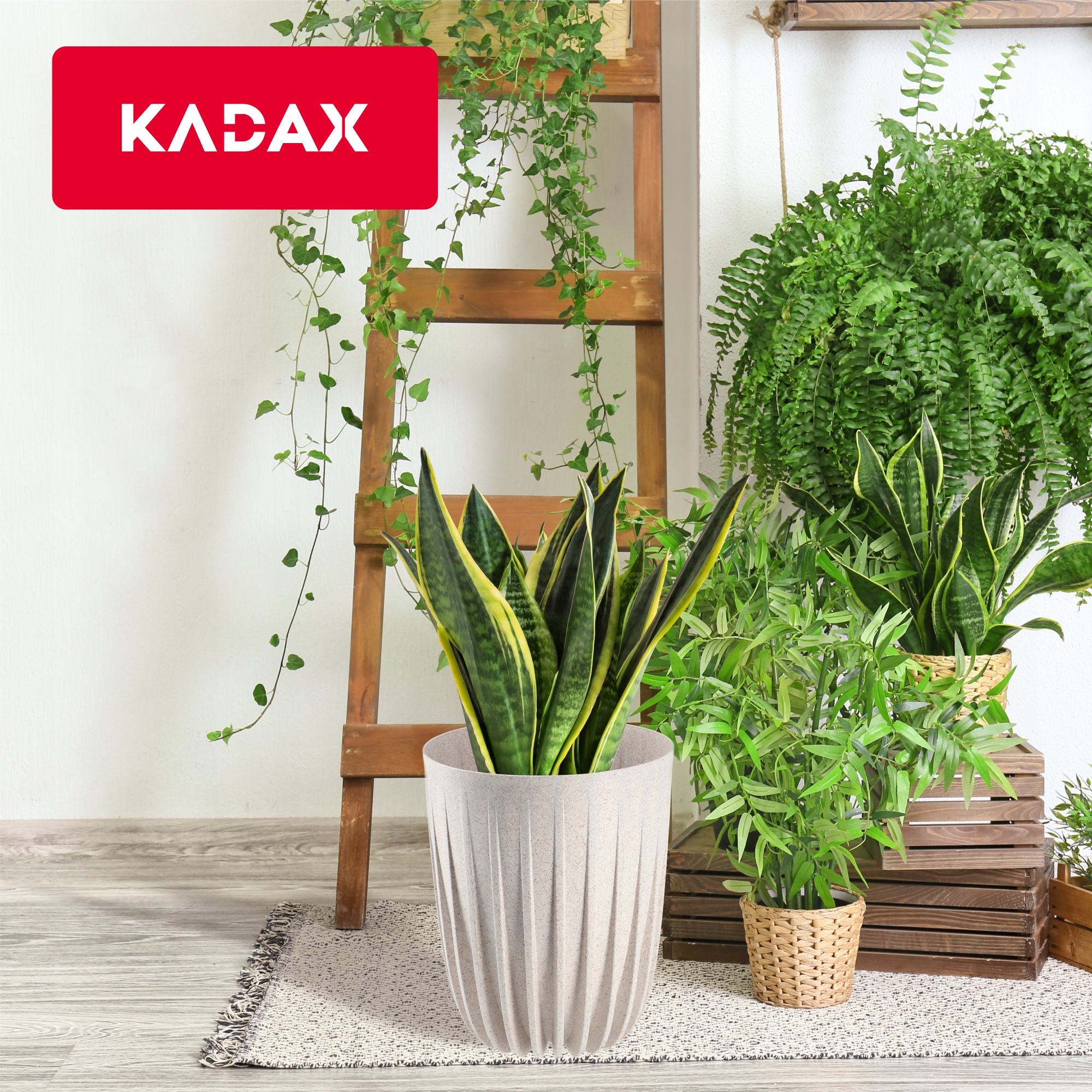 Eko doniczka z wkładem Costa 30 cm, biała