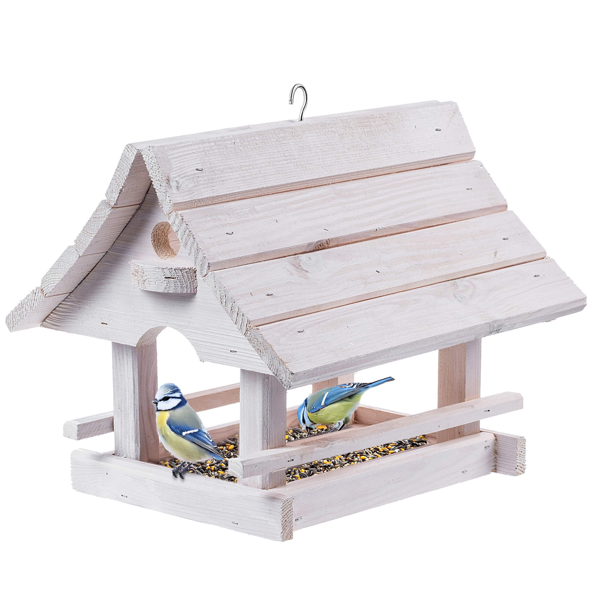 Karmnik dla ptaków Arbis domek 30 x 25 cm biały