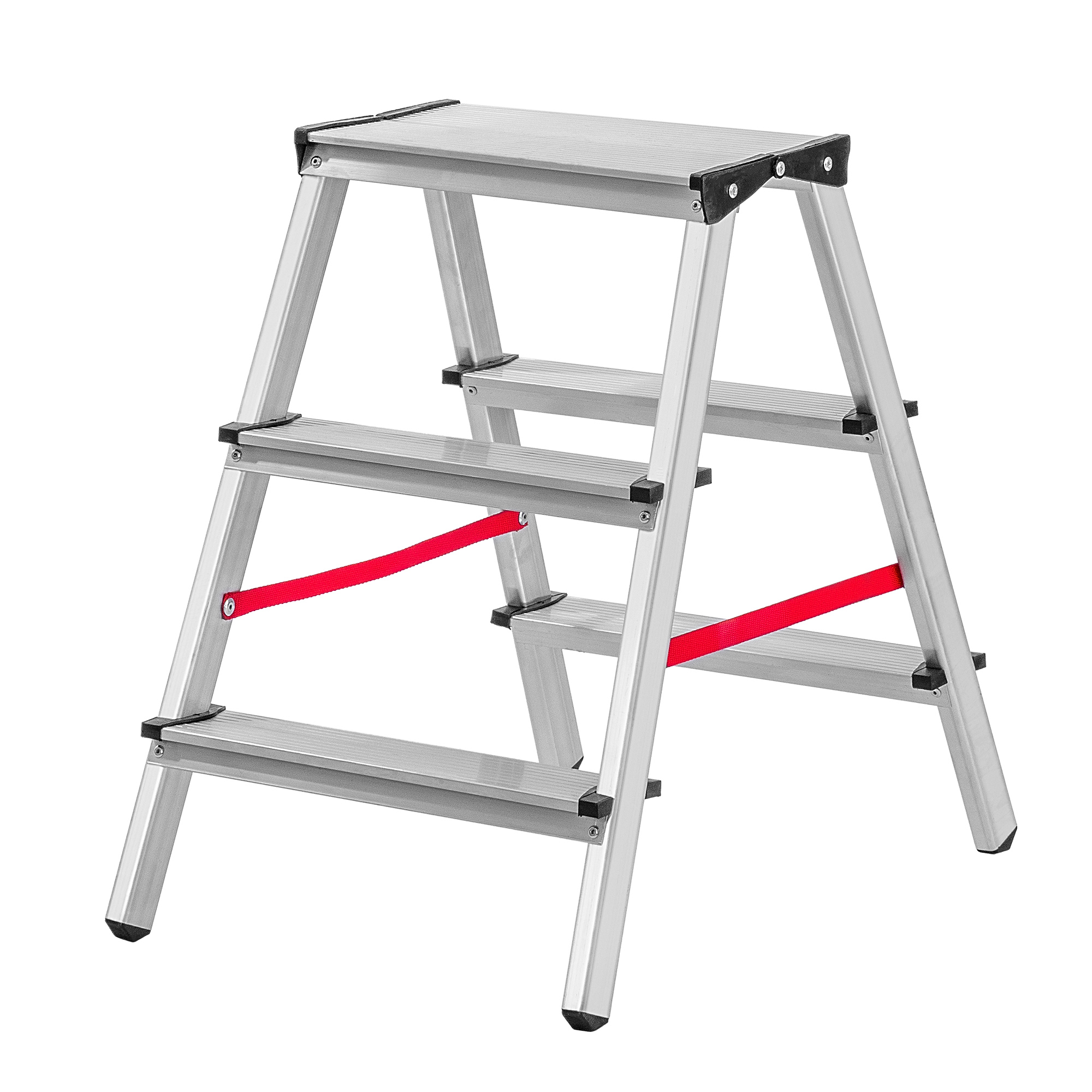 Drabina aluminiowa dwustronna Telti 3 stopnie