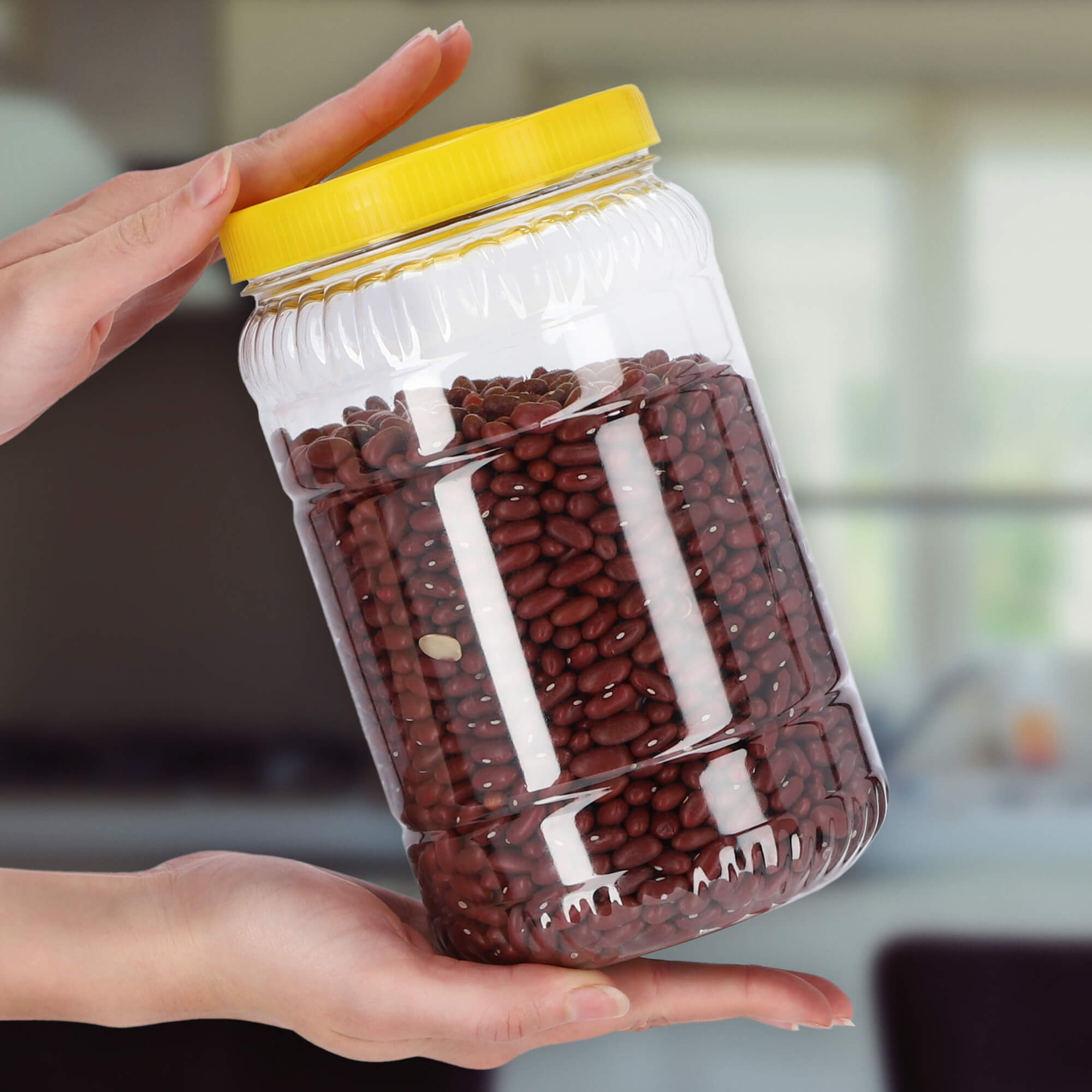 Słoik plastikowy 2L żółty