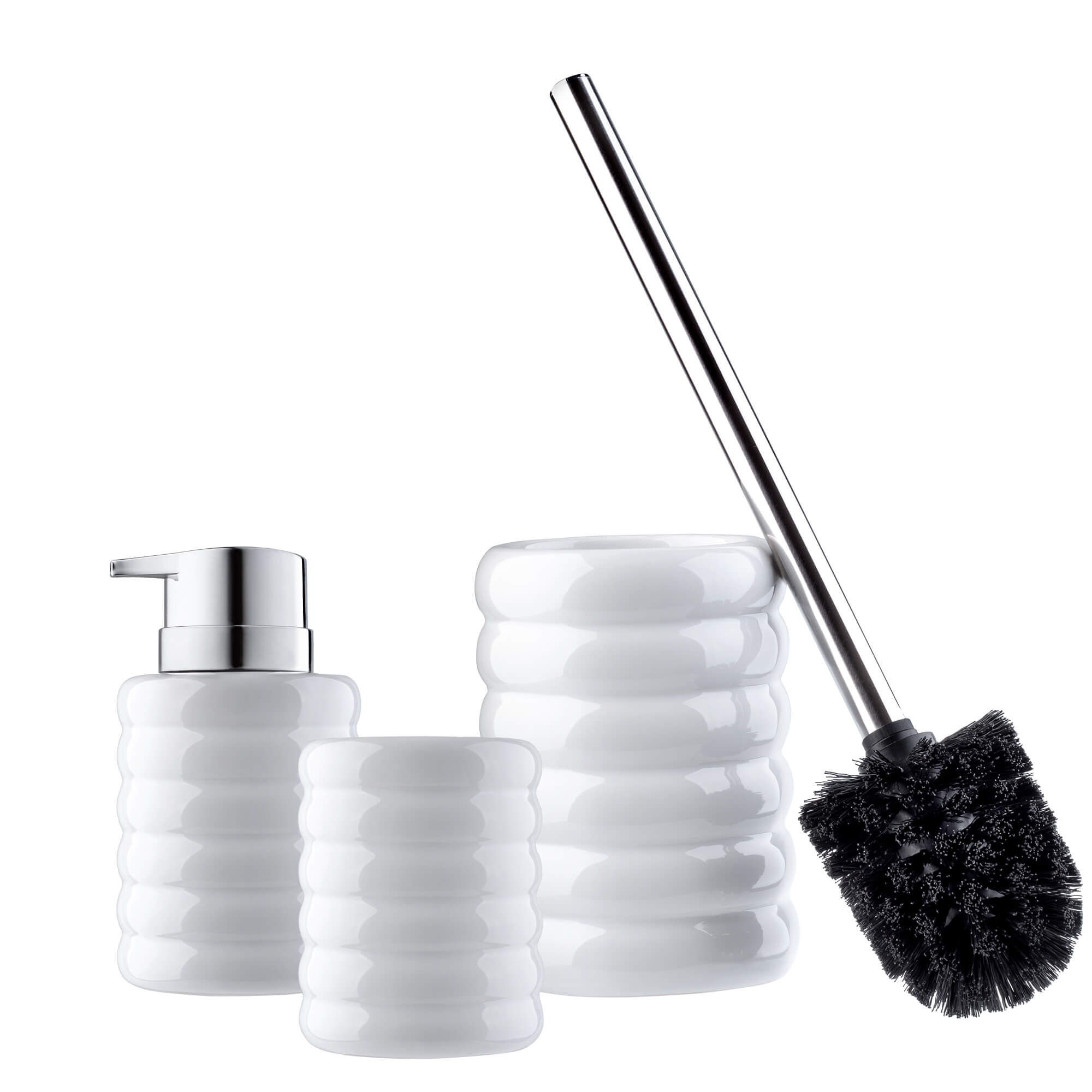 Kubek łazienkowy na paste i szczoteczki 150 ml, biały