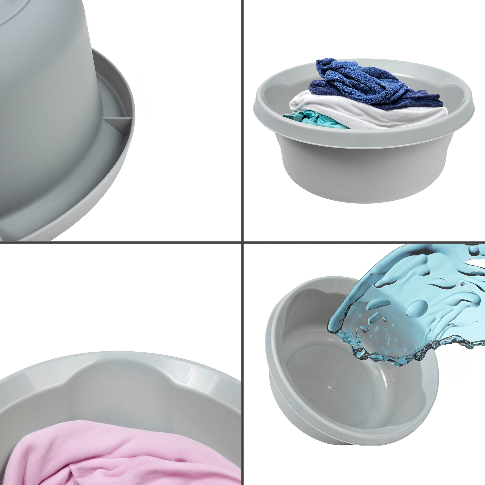 Miska łazienkowa Loja matowa 14L, szary