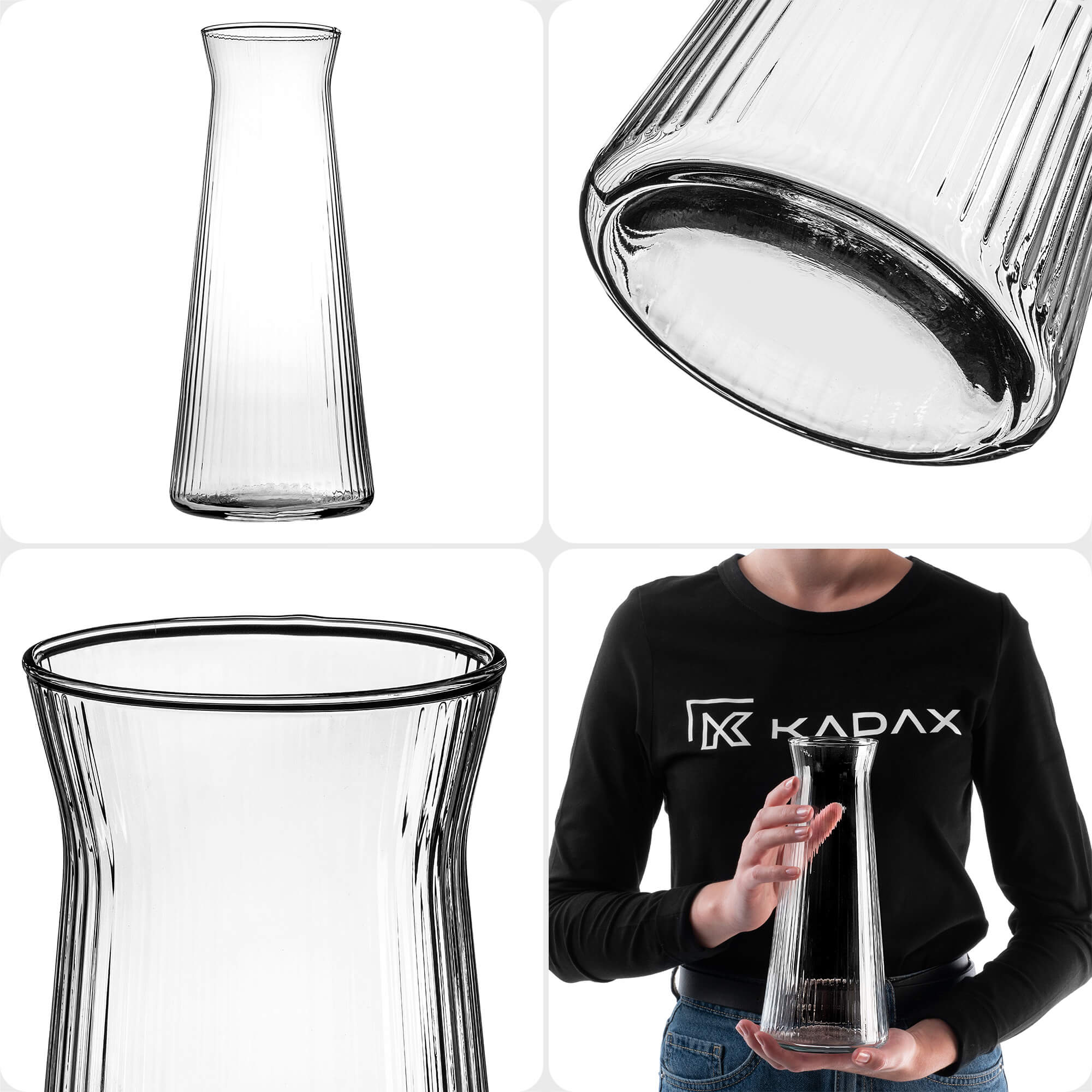 Karafka szklana Anqua 1L 4 szt.