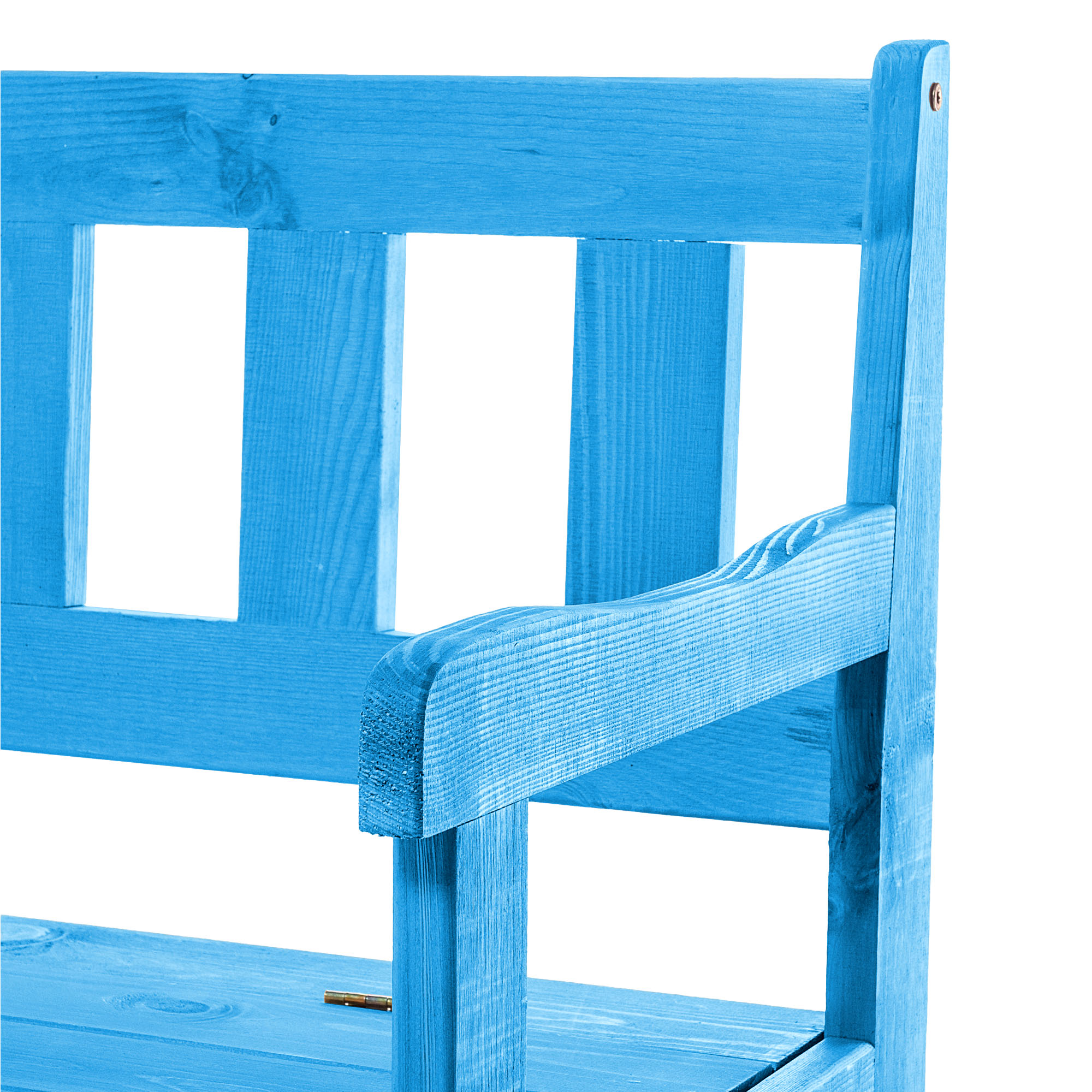 Ławka ogrodowa ze skrzynią Gravet niebieski