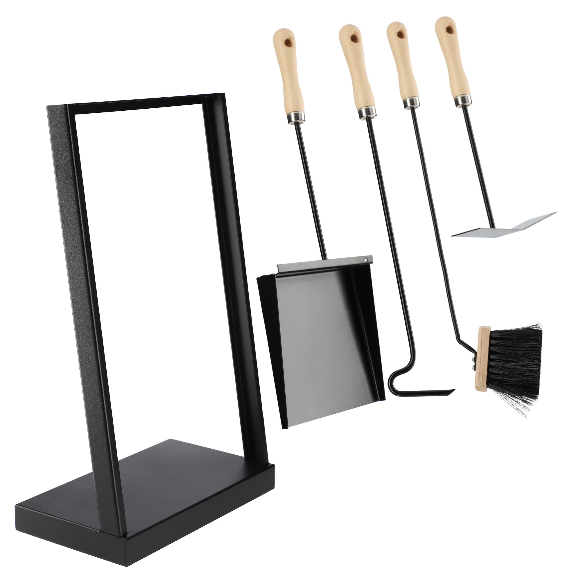 Zestaw kominkowy Stea 5 elementów czarny