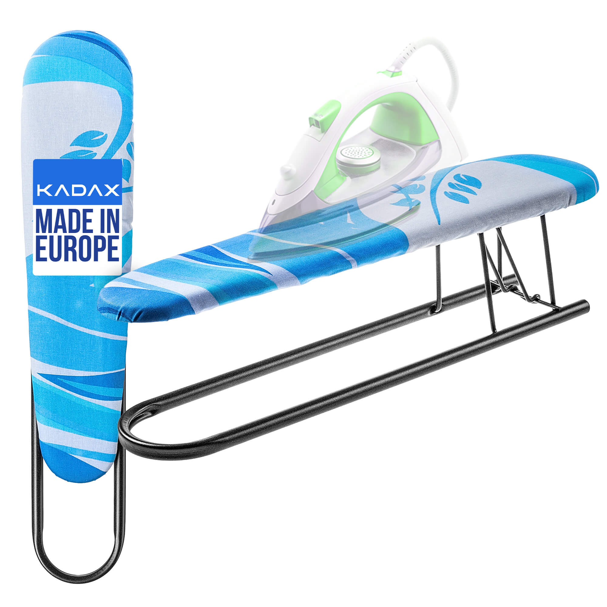 Rękawnik do prasowania Larva 53 x 13 cm szaro-niebieski